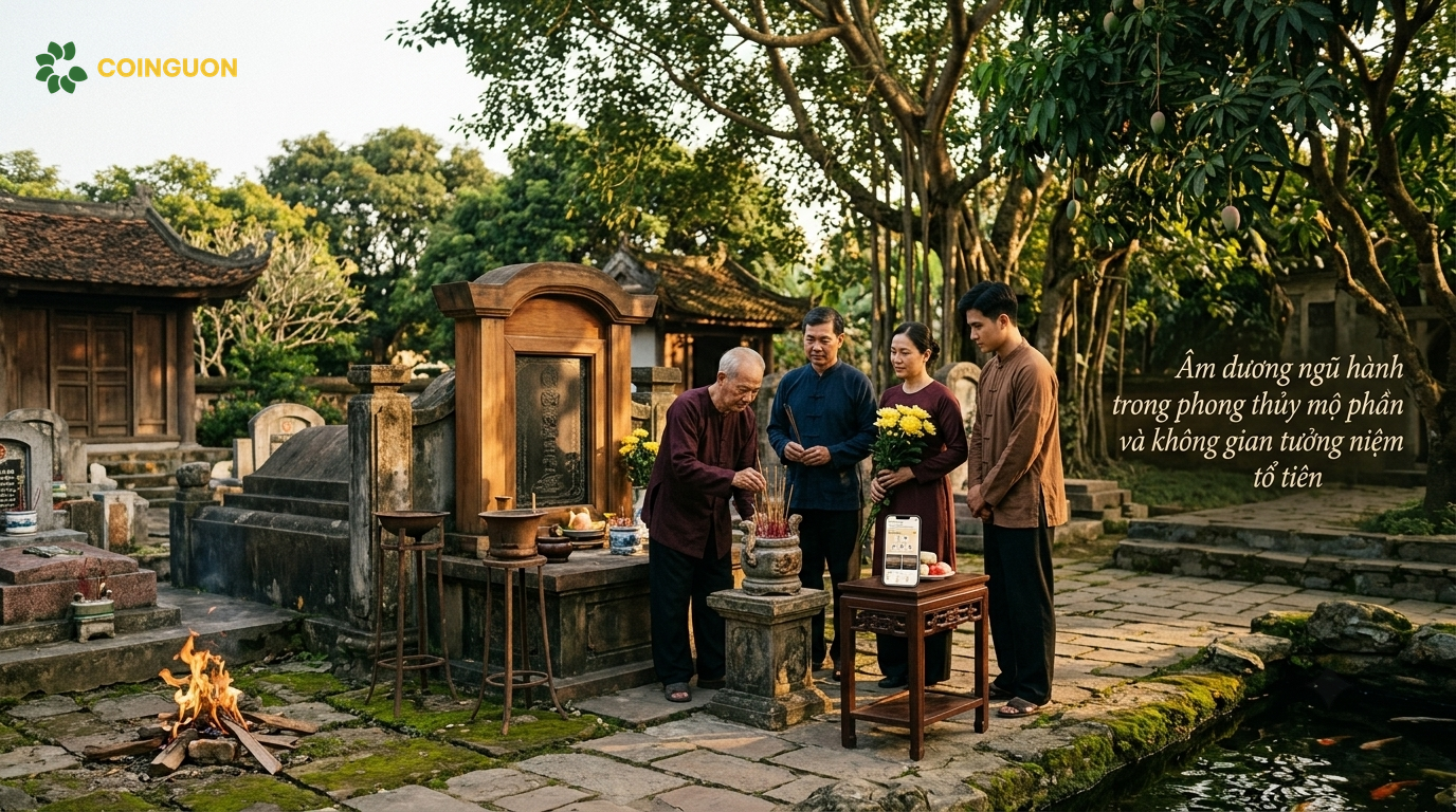 Âm dương ngũ hành trong phong thủy mộ phần và không gian tưởng niệm tổ tiên - Cội Nguồn ORA