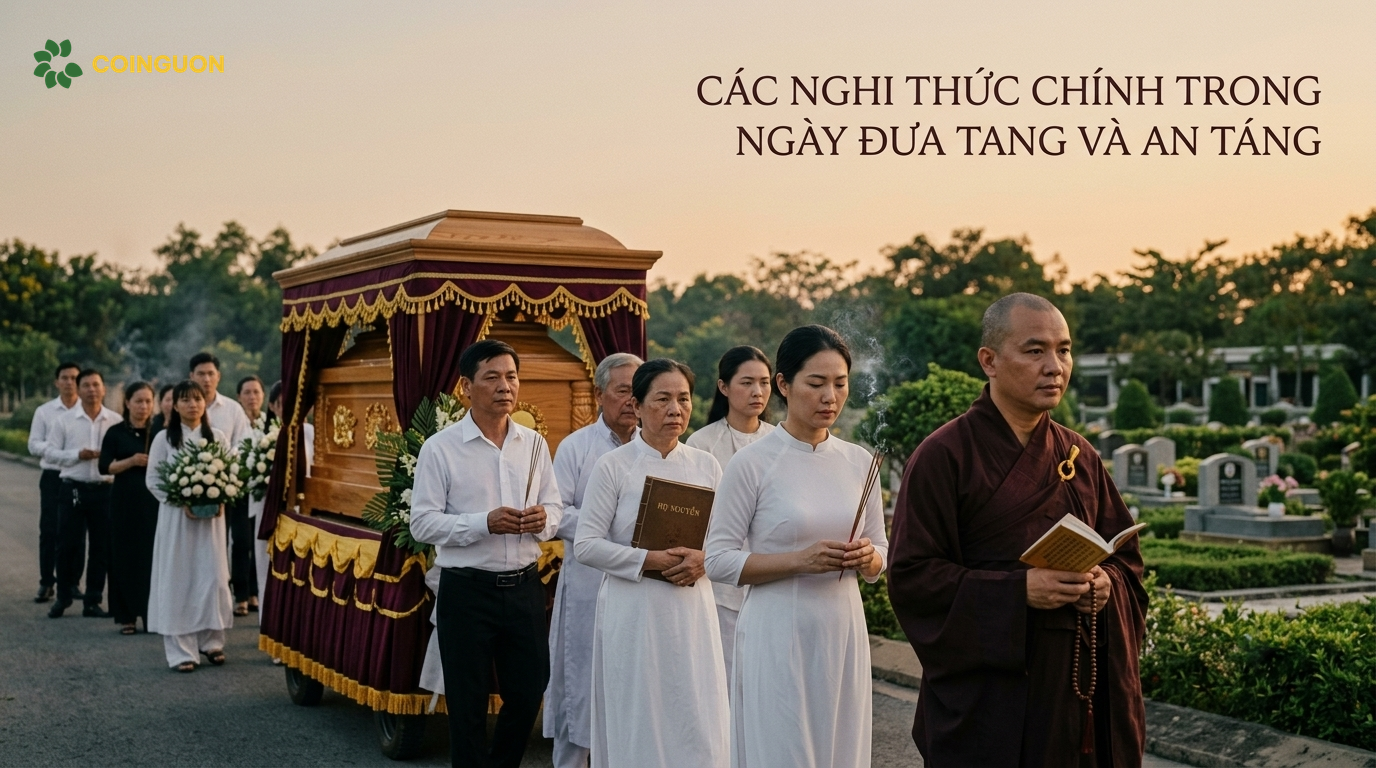 Các nghi thức chính trong ngày đưa tang và an táng - Cội Nguồn ORA
