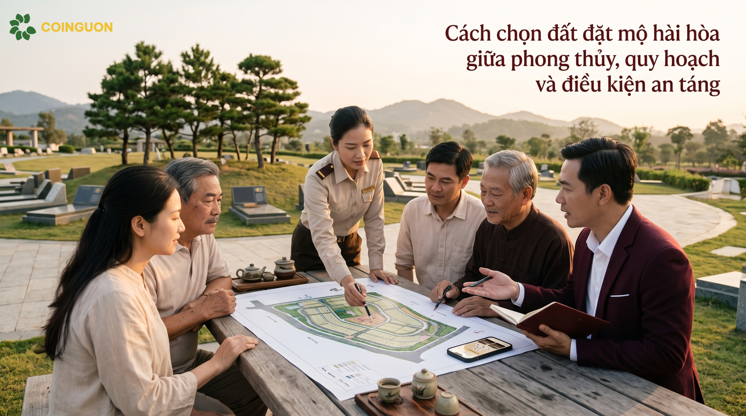 Cách chọn đất đặt mộ hài hòa giữa phong thủy, quy hoạch và điều kiện an táng - Cội Nguồn ORA