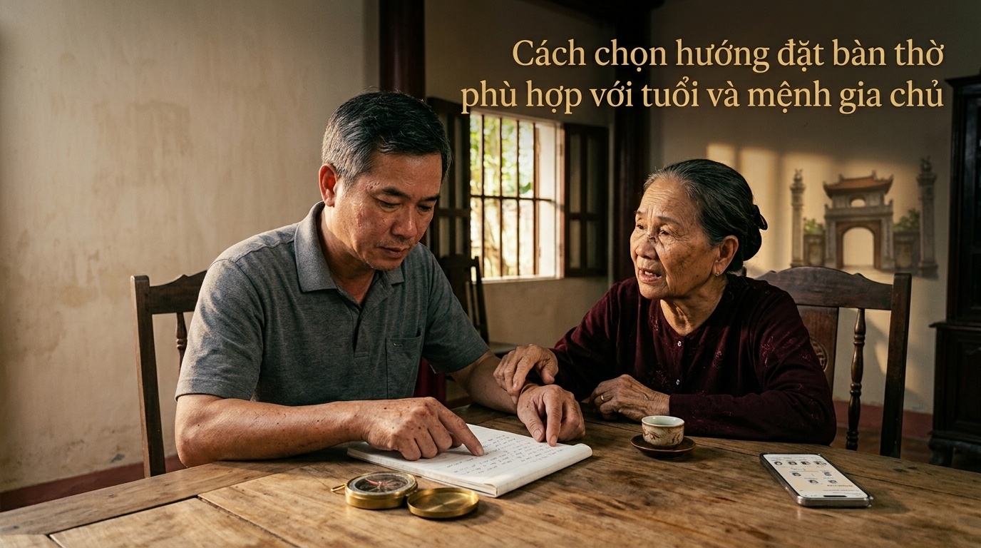 Cách chọn hướng đặt bàn thờ phù hợp với tuổi và mệnh gia chủ - Cội Nguồn ORA