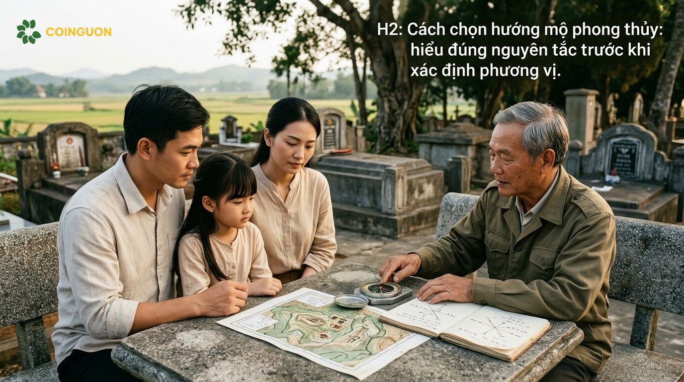 Hướng mộ phong thủy: Cách xem và lựa chọn đúng cách