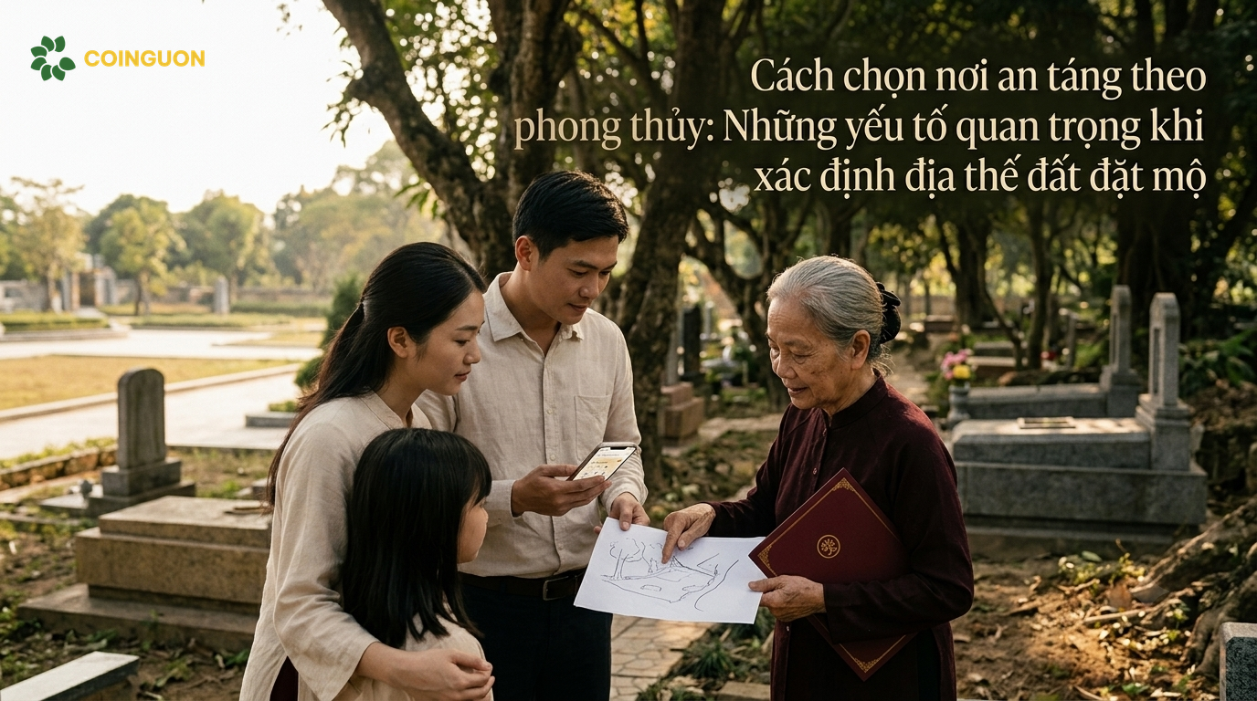 Cách chọn nơi an táng theo phong thủy: Những yếu tố quan trọng khi xác định địa thế đất đặt mộ - Cội Nguồn ORA