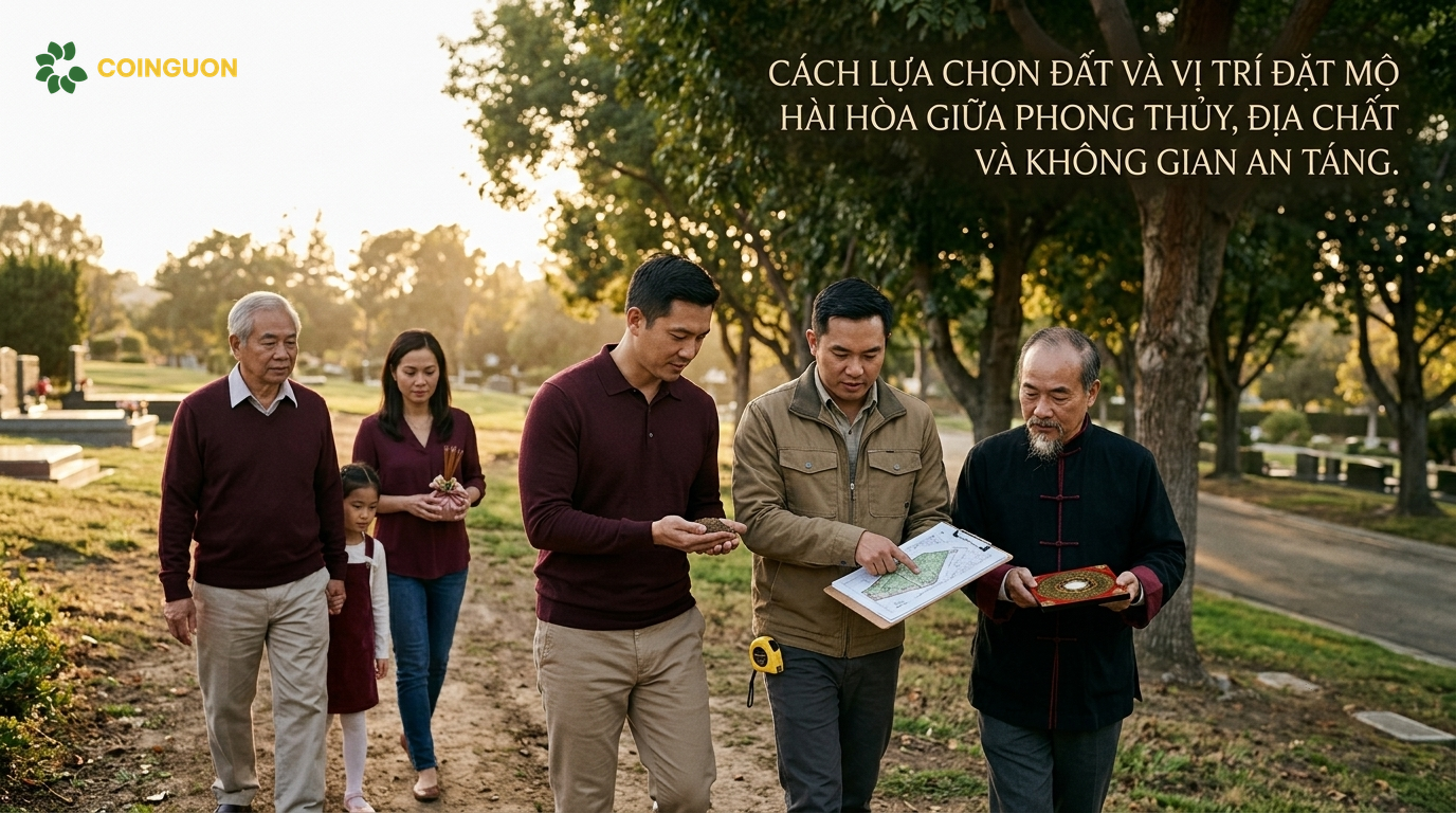 Cách lựa chọn đất và vị trí đặt mộ hài hòa giữa phong thủy, địa chất và không gian an táng - Cội Nguồn ORA
