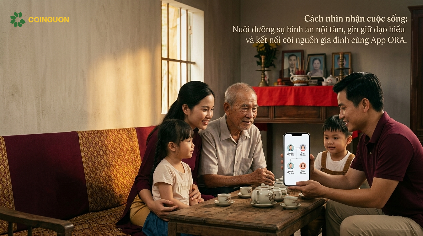 Cách nhìn nhận cuộc sống: Nuôi dưỡng sự bình an nội tâm, gìn giữ đạo hiếu và kết nối cội nguồn gia đình cùng App ORA - Cội Nguồn ORA