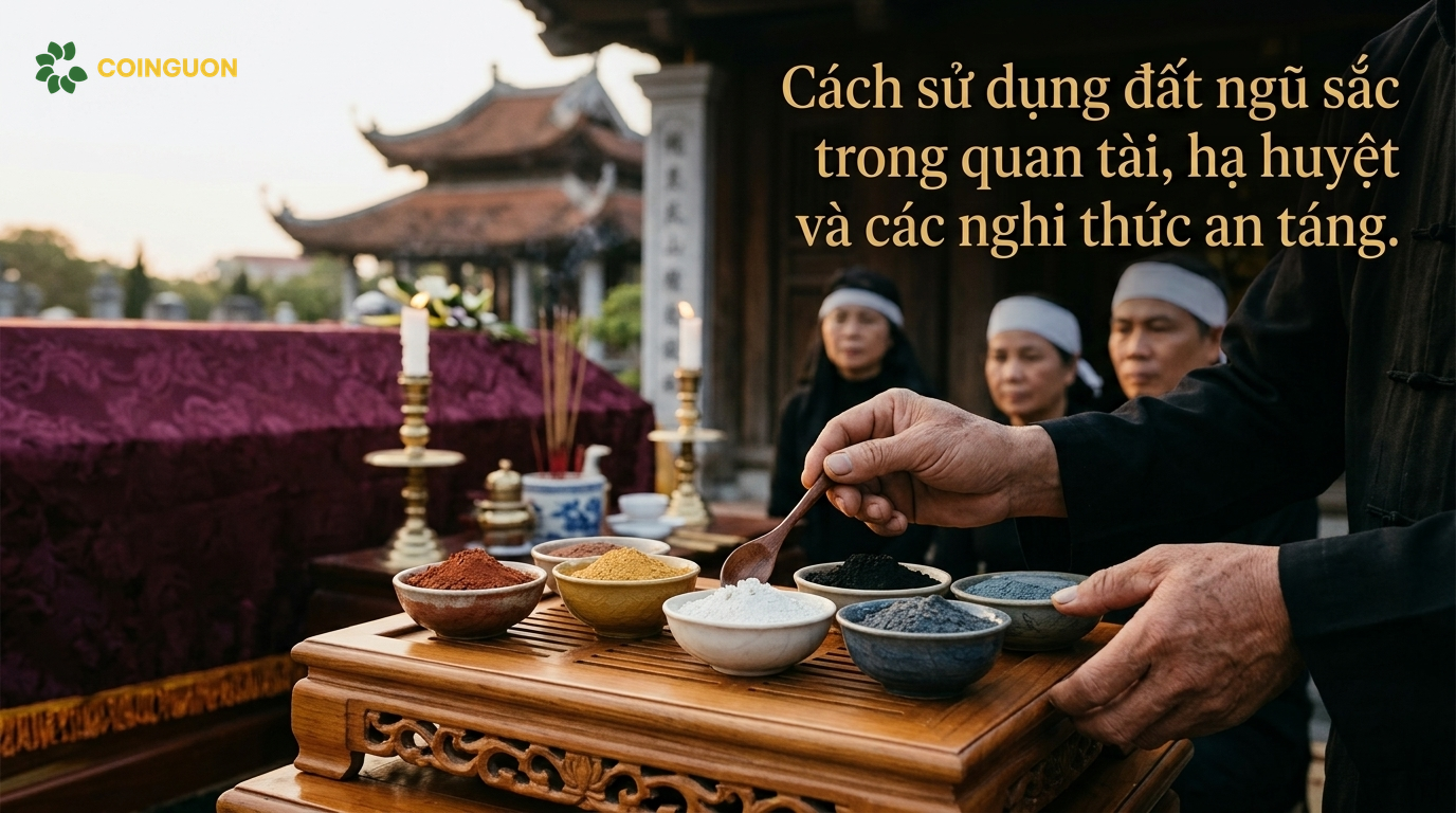 Cách sử dụng đất ngũ sắc trong quan tài, hạ huyệt và các nghi thức an táng - Cội Nguồn ORA