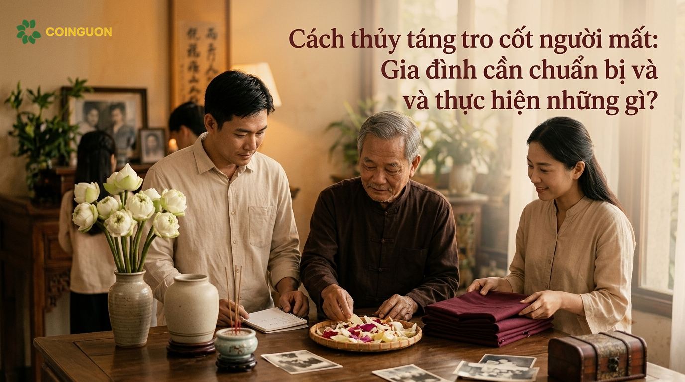 Cách thủy táng tro cốt người mất: Gia đình cần chuẩn bị và thực hiện những gì? - Cội Nguồn ORA