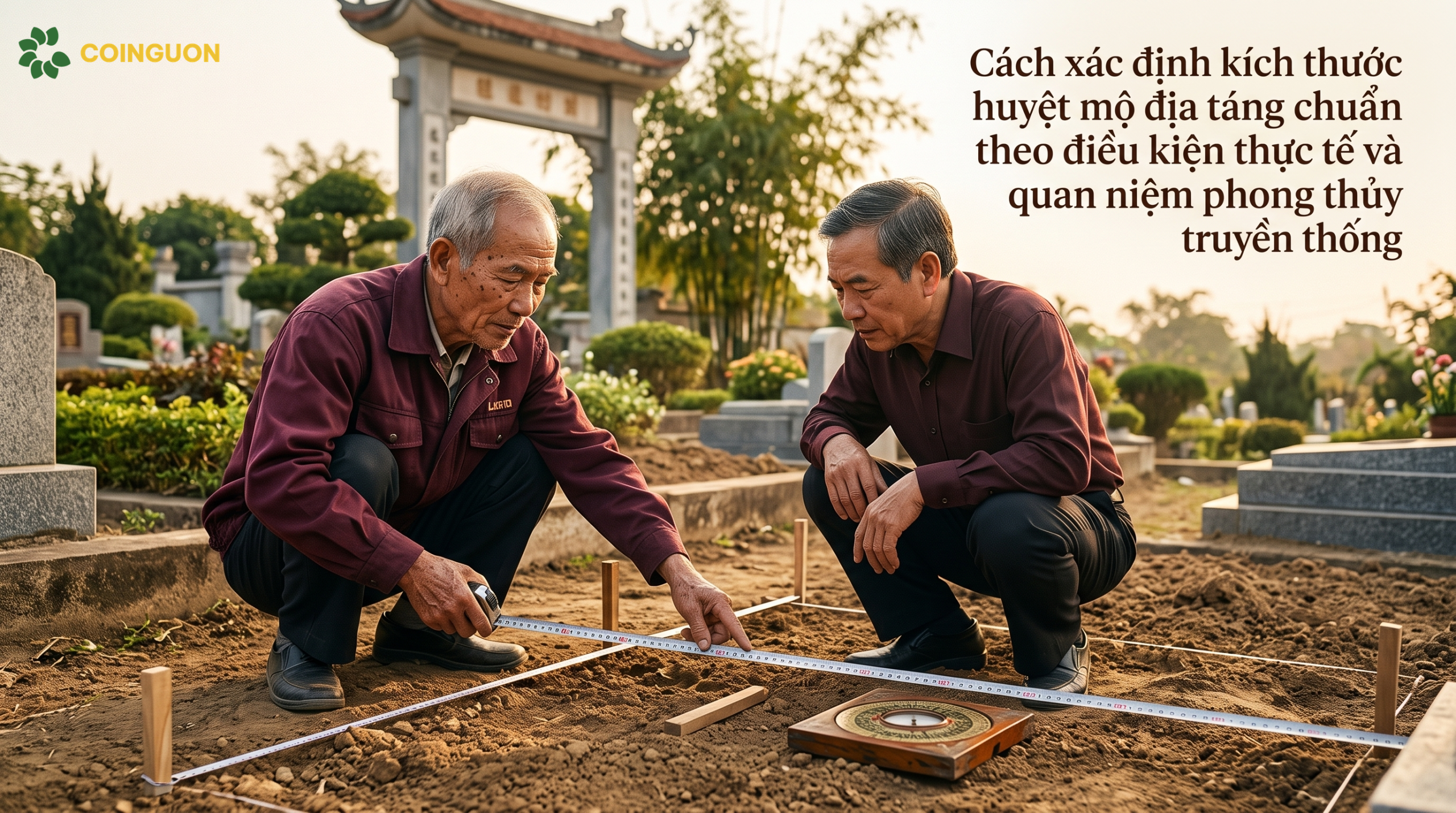 Cách xác định kích thước huyệt mộ địa táng chuẩn theo điều kiện thực tế và quan niệm phong thủy truyền thống - Cội Nguồn ORA