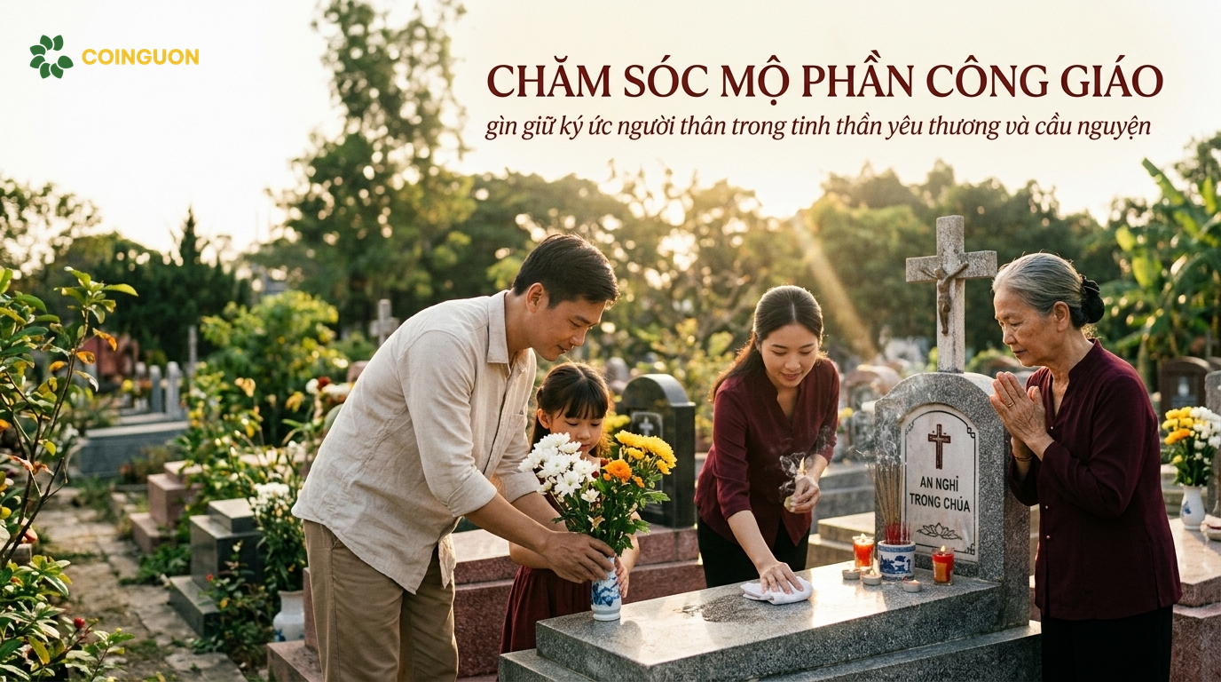 Chăm sóc mộ phần Công giáo: gìn giữ ký ức người thân trong tinh thần yêu thương và cầu nguyện - Cội Nguồn ORA