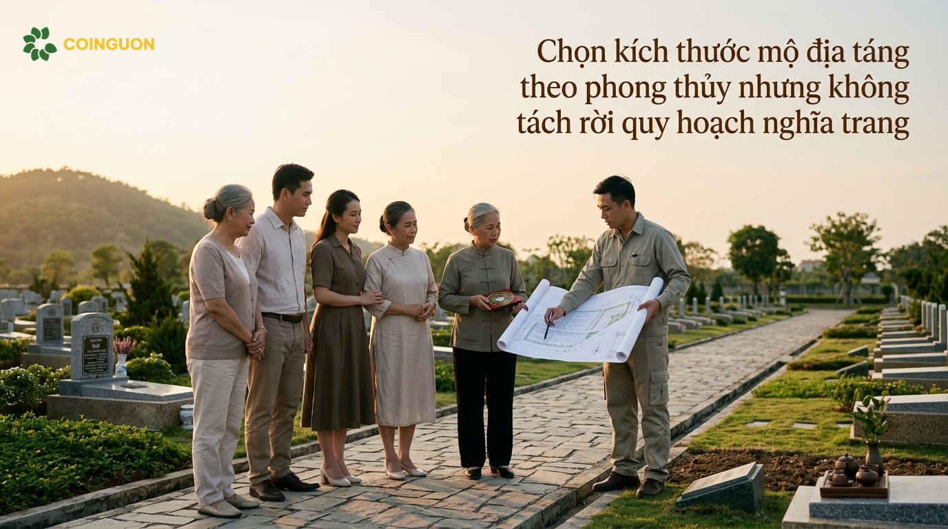 Chọn kích thước mộ địa táng theo phong thủy nhưng không tách rời quy hoạch nghĩa trang - Cội Nguồn ORA