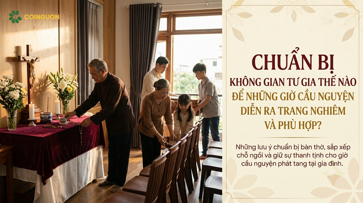 Chuẩn bị không gian tư gia thế nào để những giờ cầu nguyện diễn ra trang nghiêm và phù hợp? - Cội Nguồn ORA