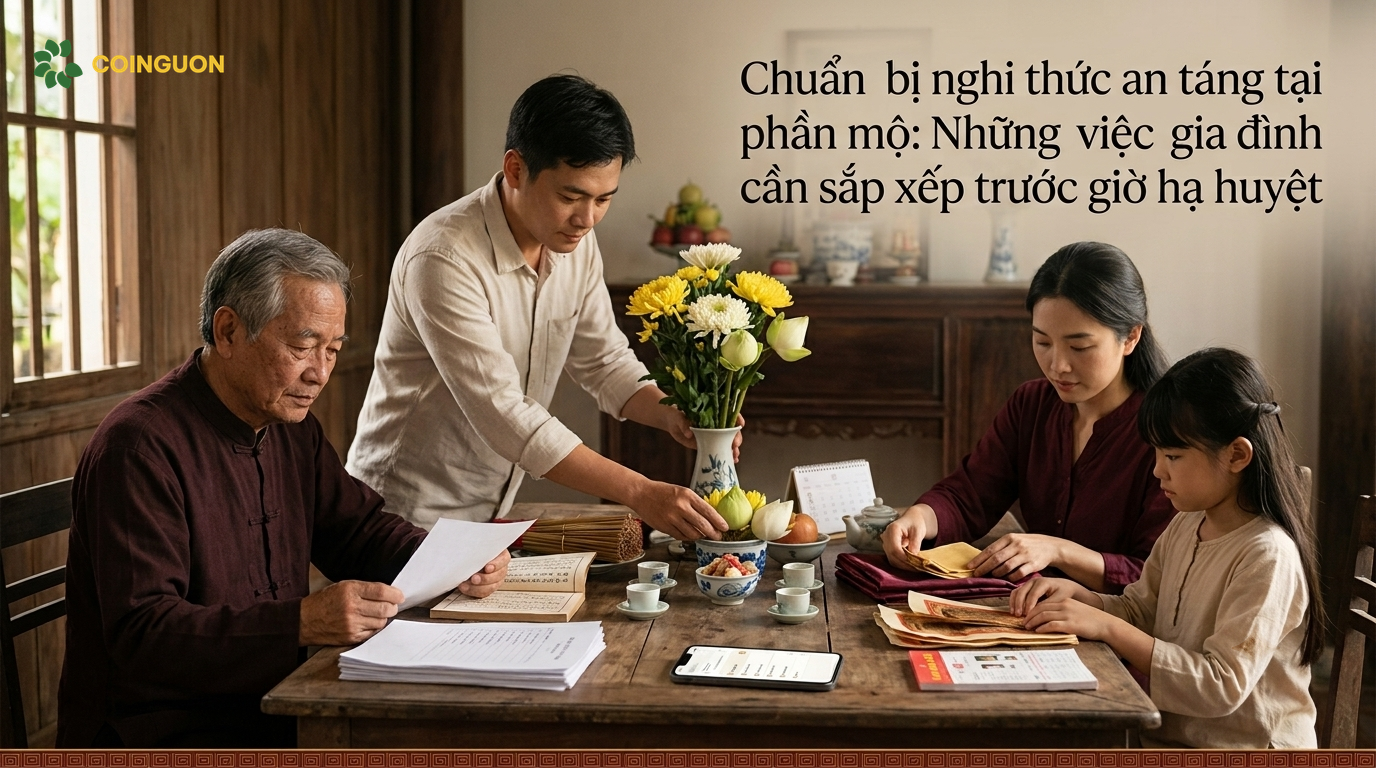 Chuẩn bị nghi thức an táng tại phần mộ - Cội Nguồn ORA
