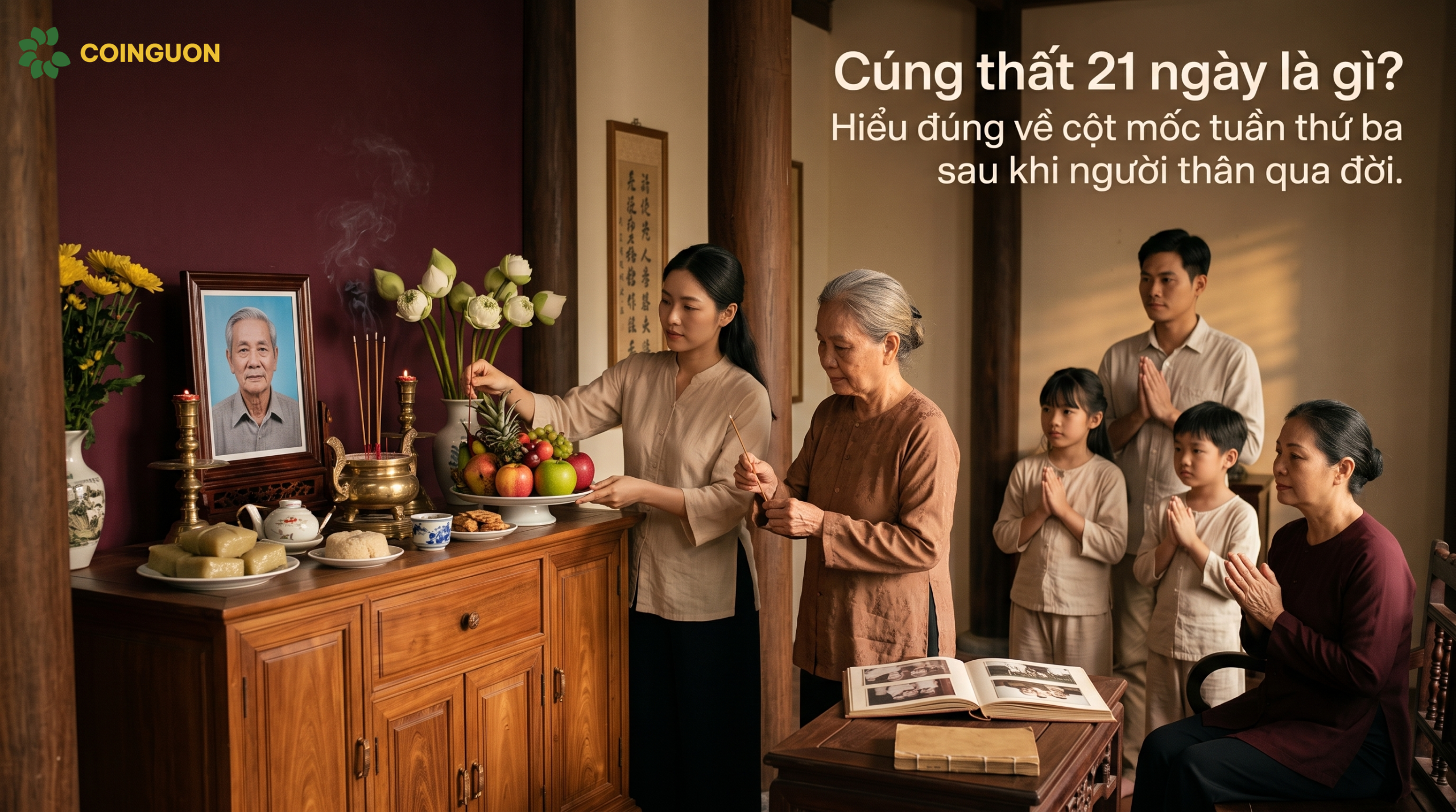 Cúng thất 21 ngày là gì? Hiểu đúng về cột mốc tuần thứ ba sau khi người thân qua đời - Cội Nguồn ORA
