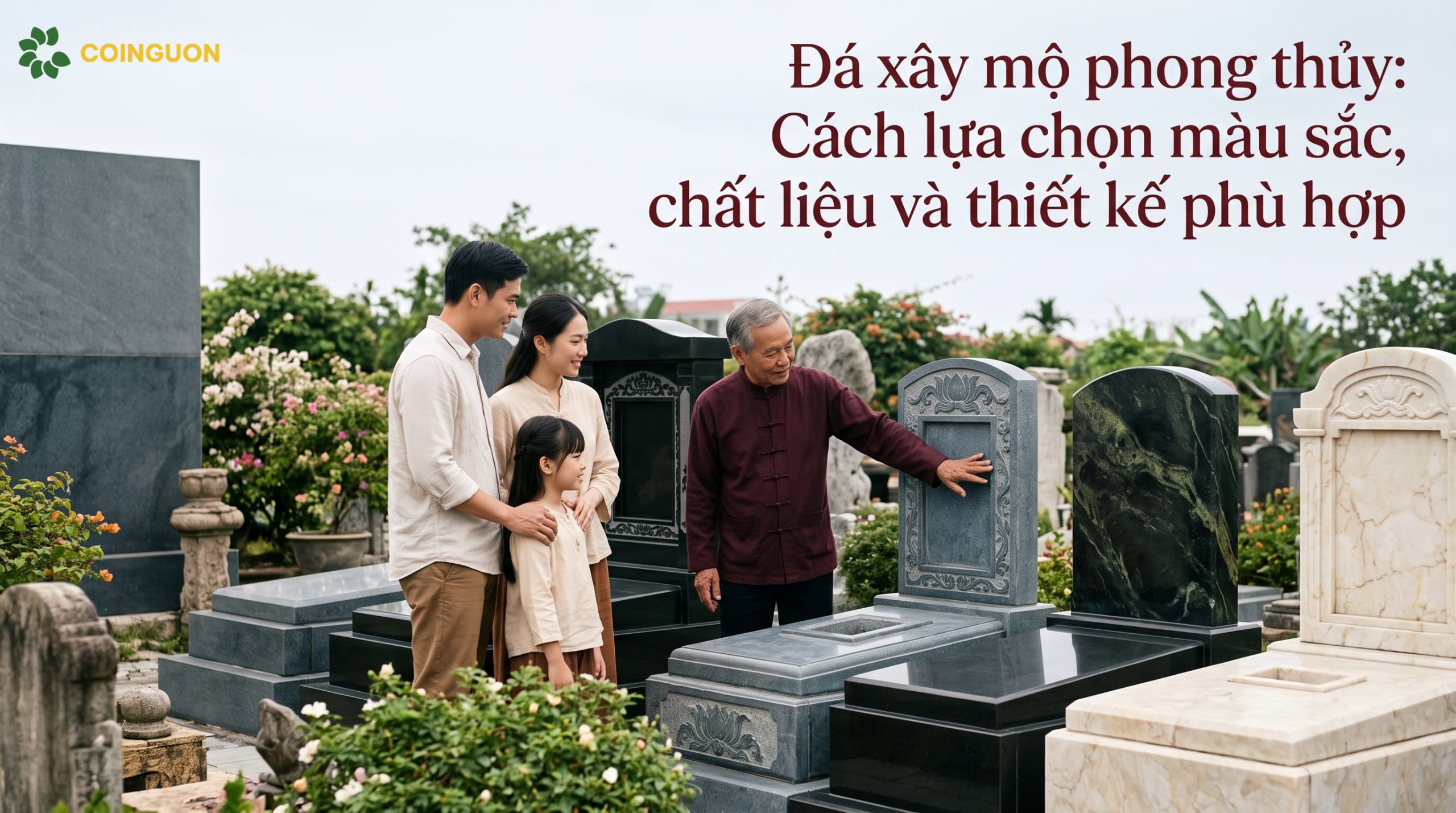 Đá xây mộ phong thủy: Cách lựa chọn màu sắc, chất liệu và thiết kế phù hợp - Cội Nguồn ORA