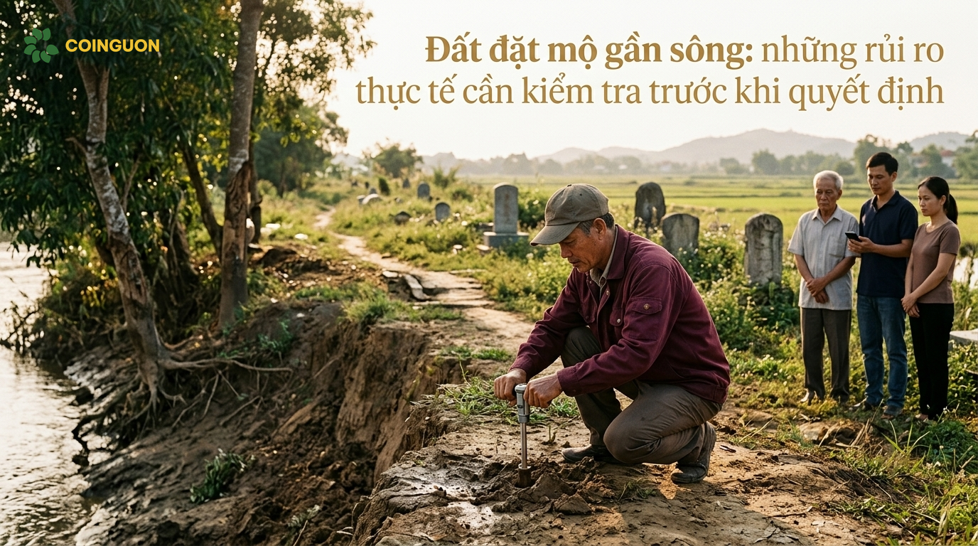 Đất đặt mộ gần sông: những rủi ro thực tế cần kiểm tra trước khi quyết định - Cội Nguồn ORA