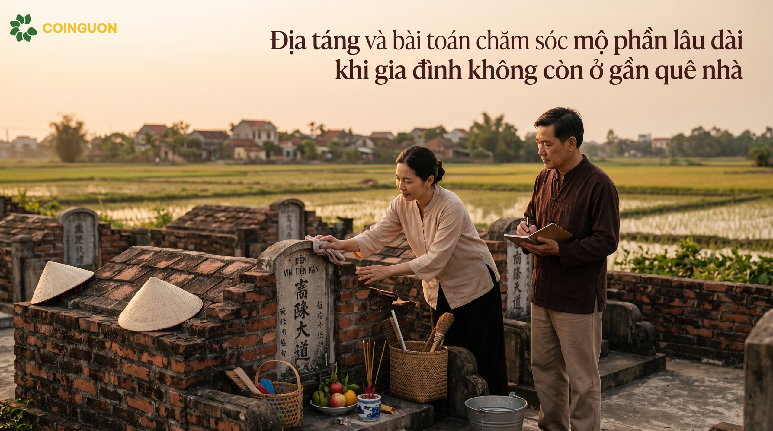 Địa táng và bài toán chăm sóc mộ phần lâu dài khi gia đình không còn ở gần quê nhà - Cội Nguồn ORA
