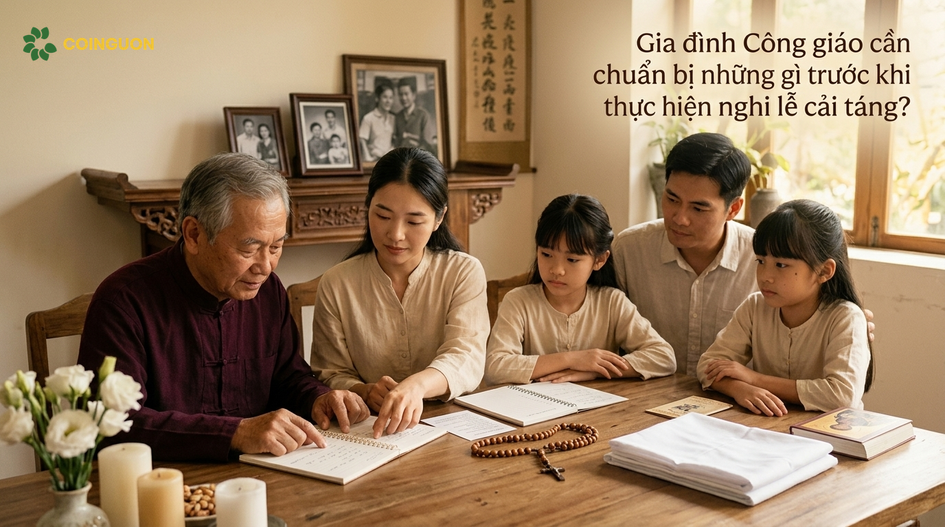 Gia đình Công giáo chuẩn bị trước nghi lễ cải táng - Cội Nguồn ORA