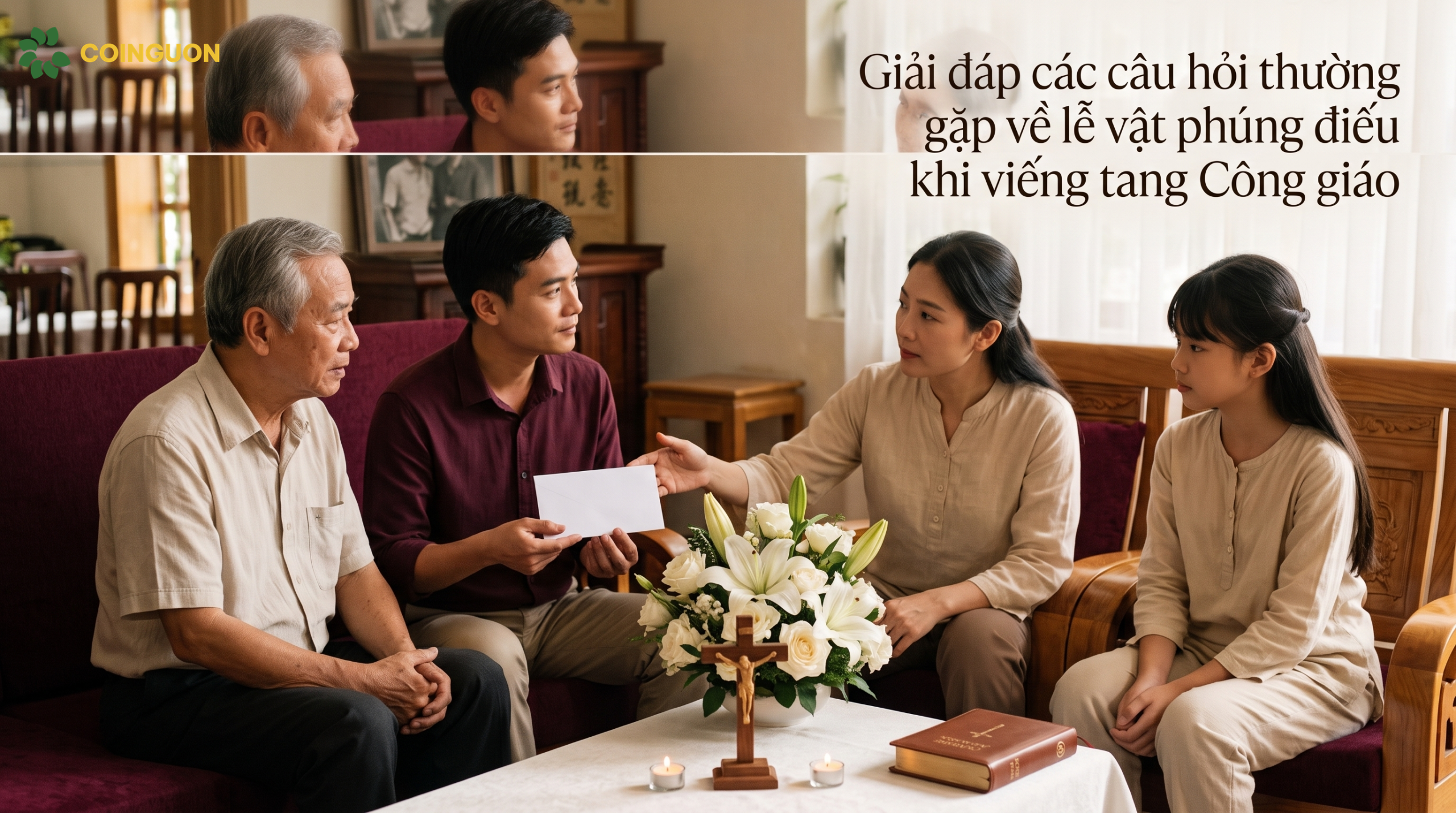 Giải đáp các câu hỏi thường gặp về lễ vật phúng điếu khi viếng tang Công giáo - Cội Nguồn ORA