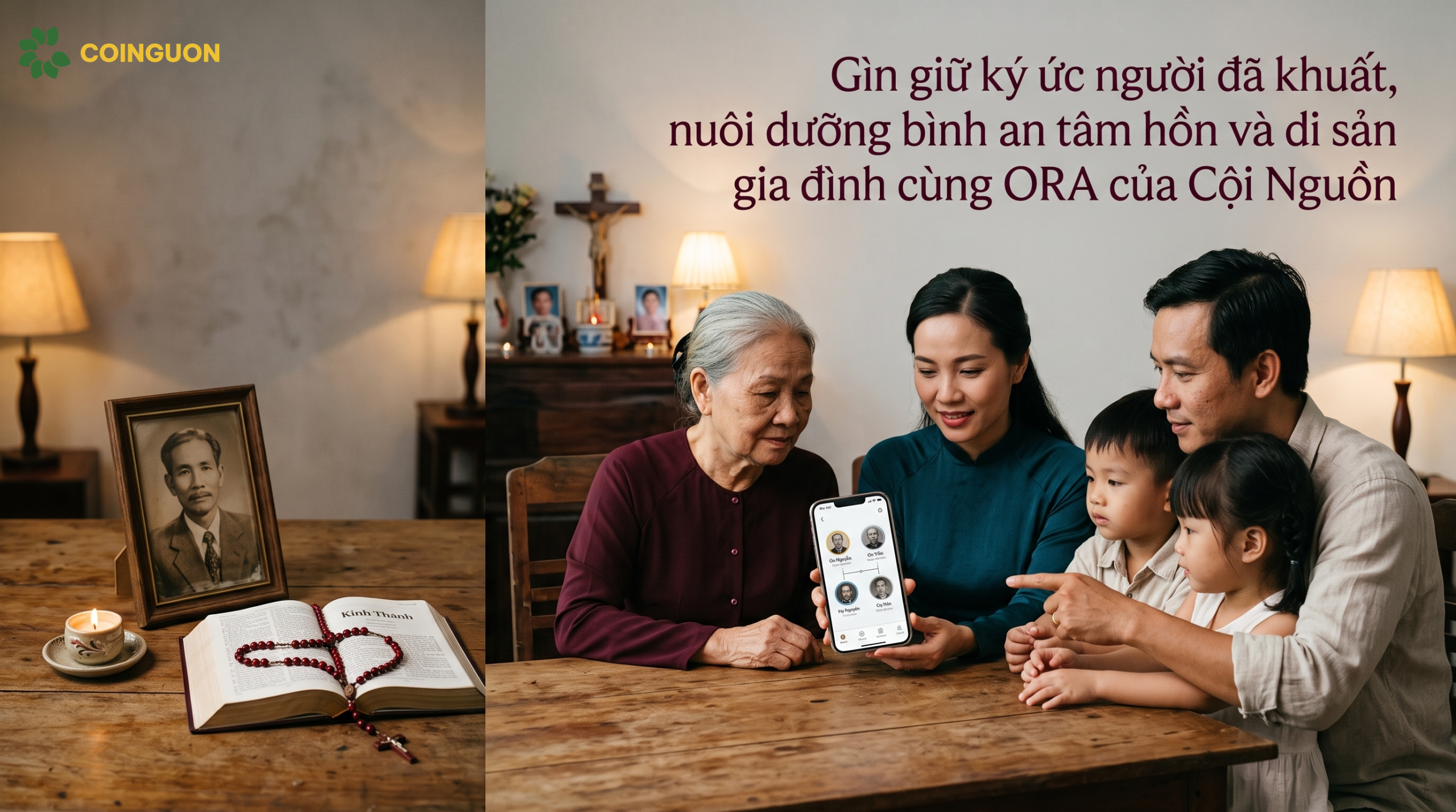 Gìn giữ ký ức người đã khuất, nuôi dưỡng bình an tâm hồn và di sản gia đình cùng ORA của Cội Nguồn - Cội Nguồn ORA