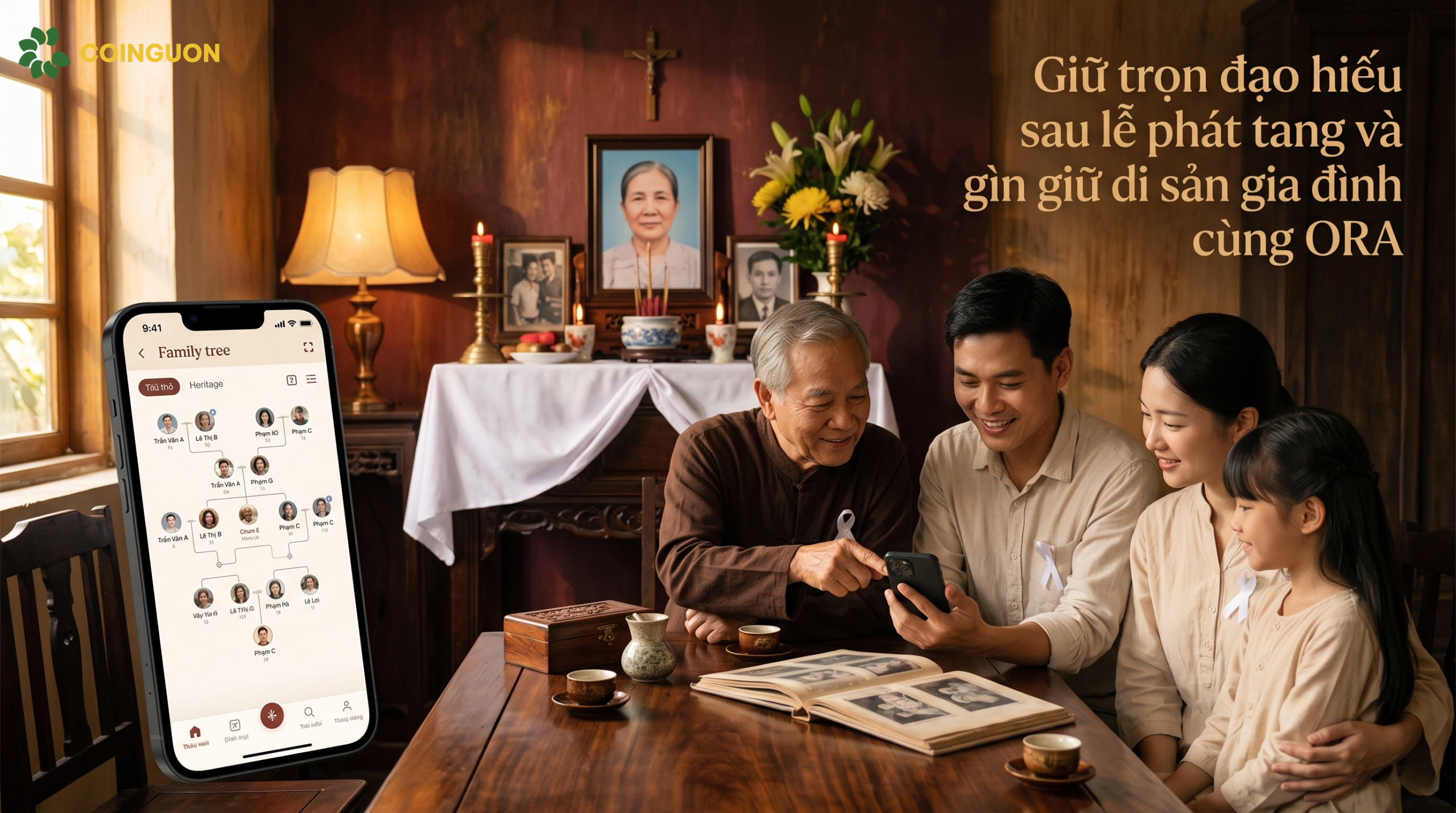 Giữ trọn đạo hiếu sau lễ phát tang và gìn giữ di sản gia đình cùng ORA - Cội Nguồn ORA