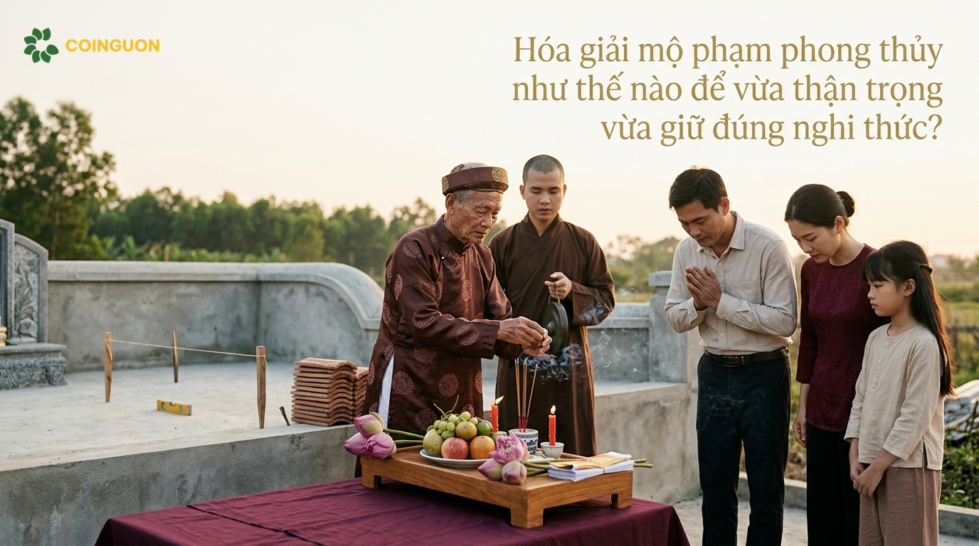 Hóa giải mộ phạm phong thủy như thế nào để vừa thận trọng vừa giữ đúng nghi thức? - Cội Nguồn ORA
