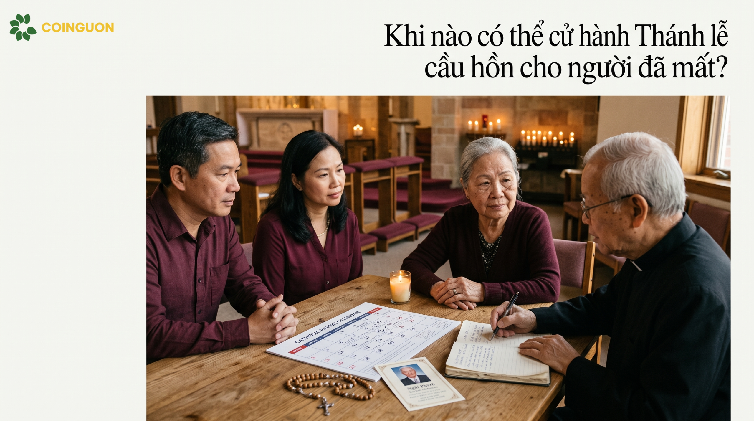 Khi nào có thể cử hành Thánh lễ cầu hồn cho người đã mất? - Cội Nguồn ORA