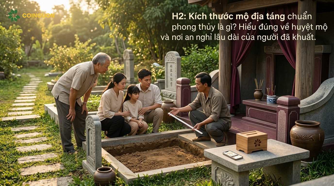 Kích thước mộ địa táng chuẩn phong thủy là gì? Hiểu đúng về huyệt mộ và nơi an nghỉ lâu dài của người đã khuất - Cội Nguồn ORA