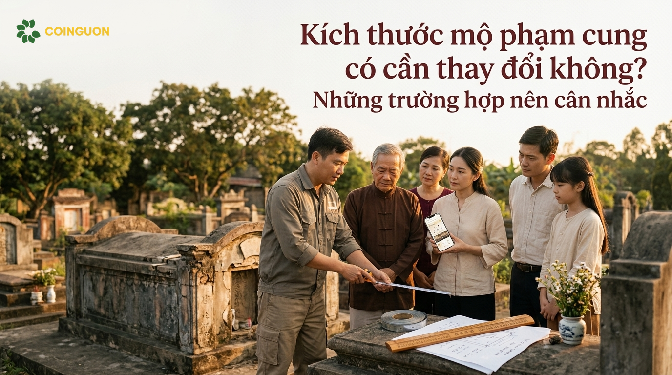 Kích thước mộ phạm cung có cần thay đổi không? Những trường hợp nên cân nhắc - Cội Nguồn ORA