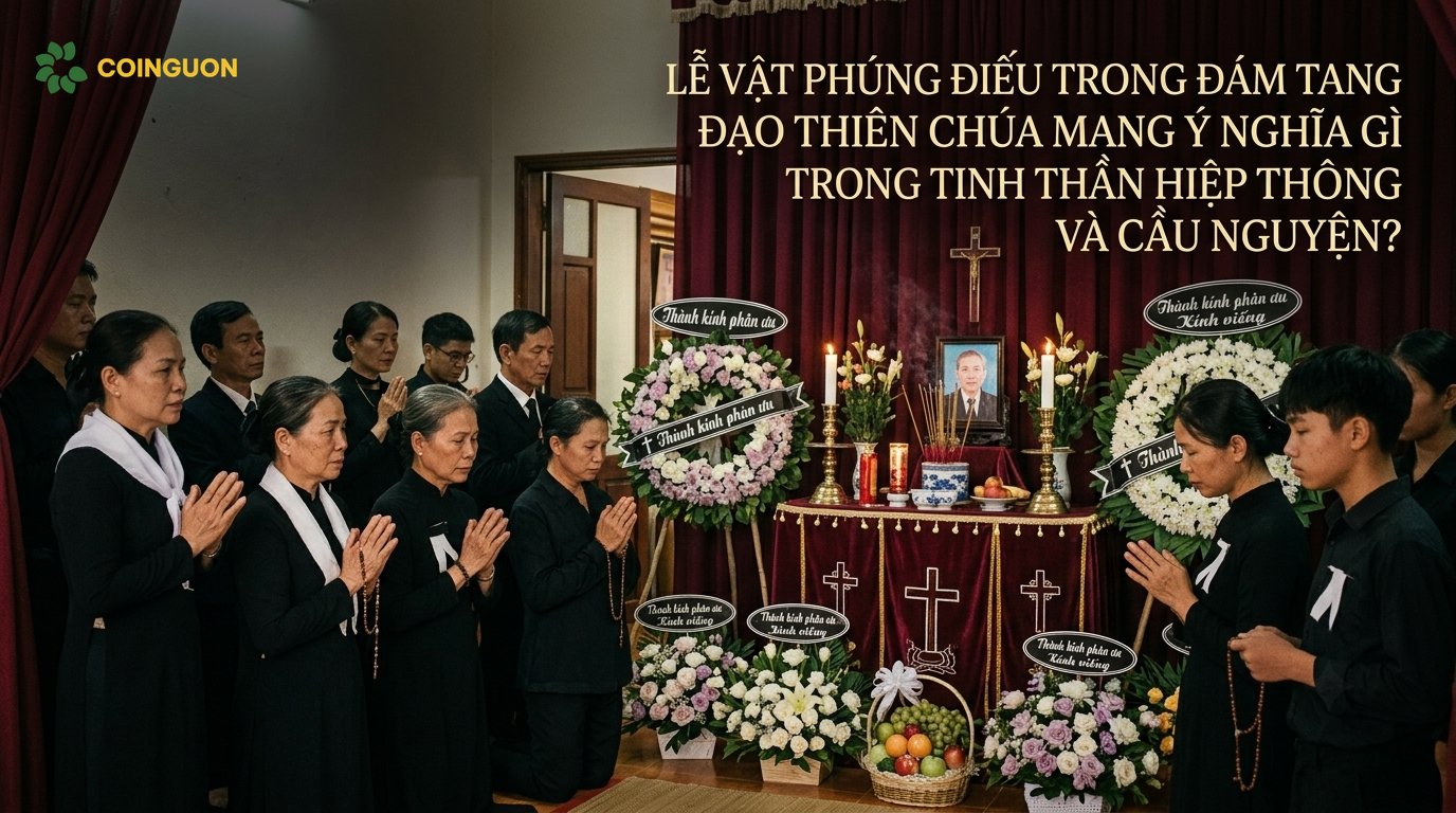 Lễ vật phúng điếu trong đám tang đạo Thiên Chúa mang ý nghĩa gì trong tinh thần hiệp thông và cầu nguyện? - Cội Nguồn ORA