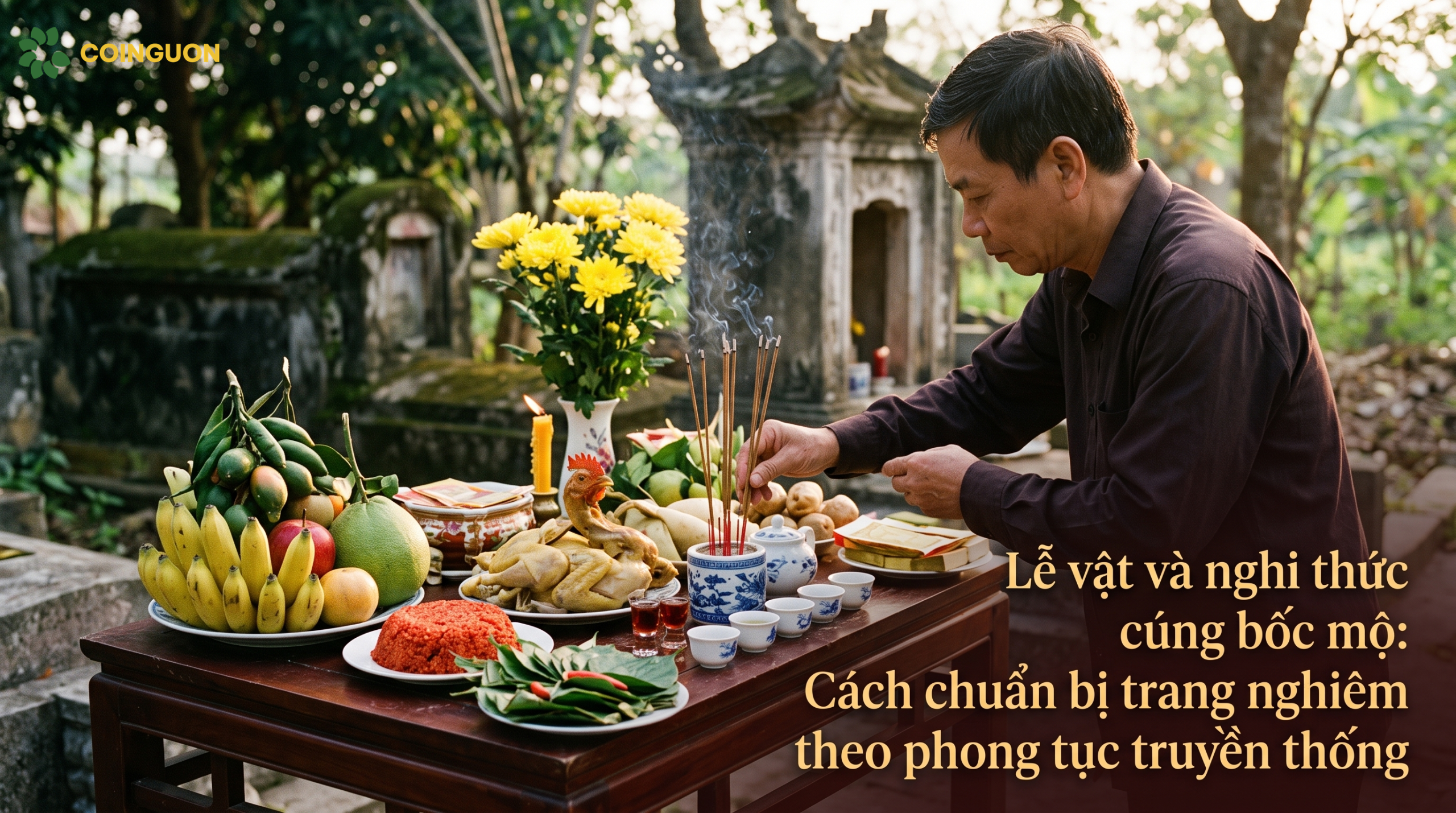 Lễ vật và nghi thức cúng bốc mộ theo phong tục truyền thống - Cội Nguồn ORA