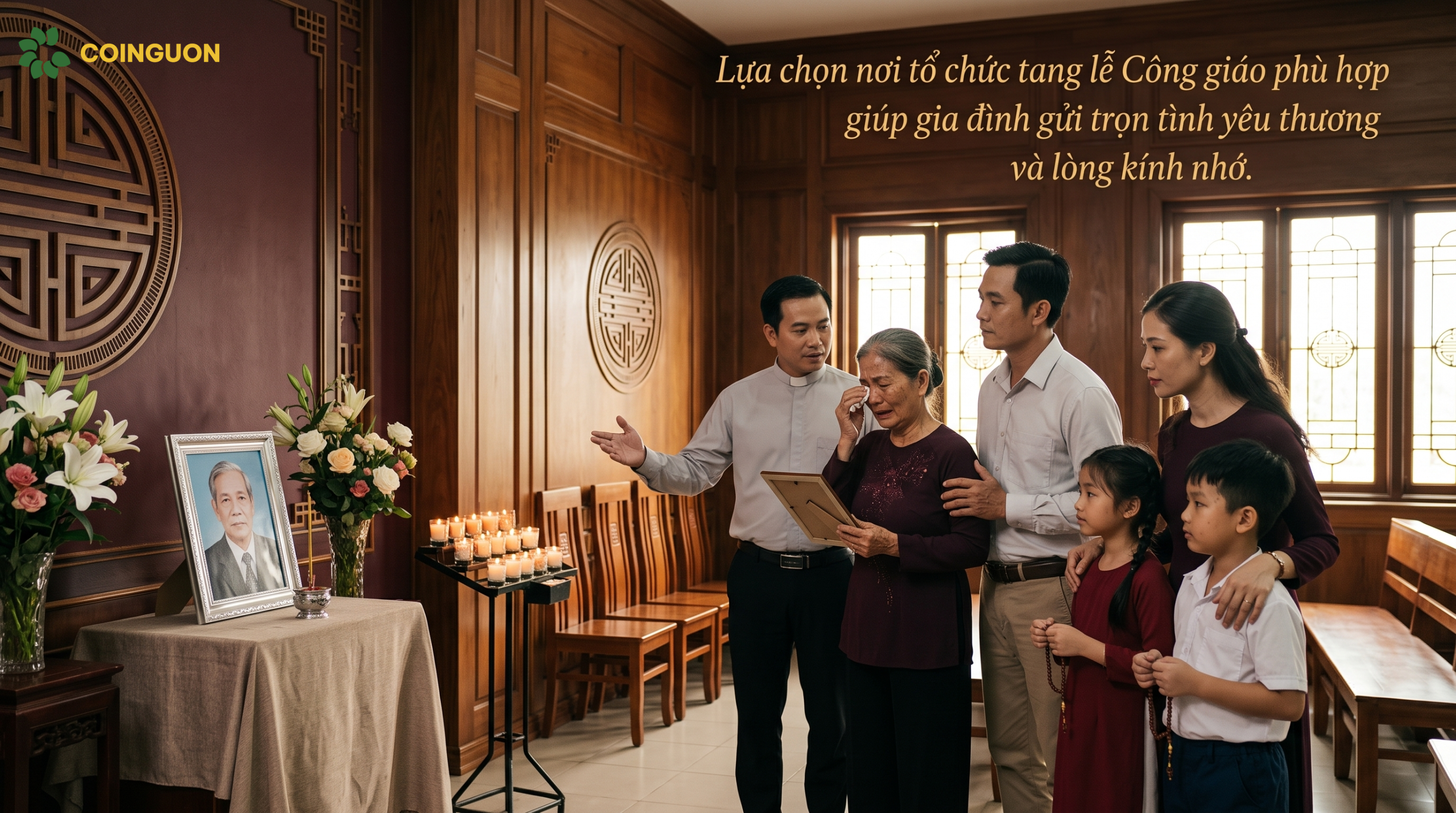Lựa chọn nơi tổ chức tang lễ Công giáo phù hợp giúp gia đình gửi trọn tình yêu thương và lòng kính nhớ - Cội Nguồn ORA
