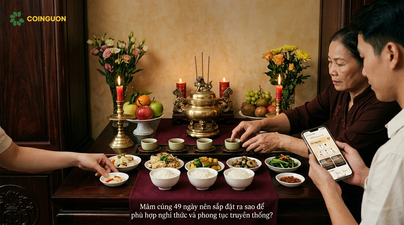 Mâm cúng 49 ngày nên sắp đặt ra sao để phù hợp nghi thức và phong tục truyền thống? - Cội Nguồn ORA