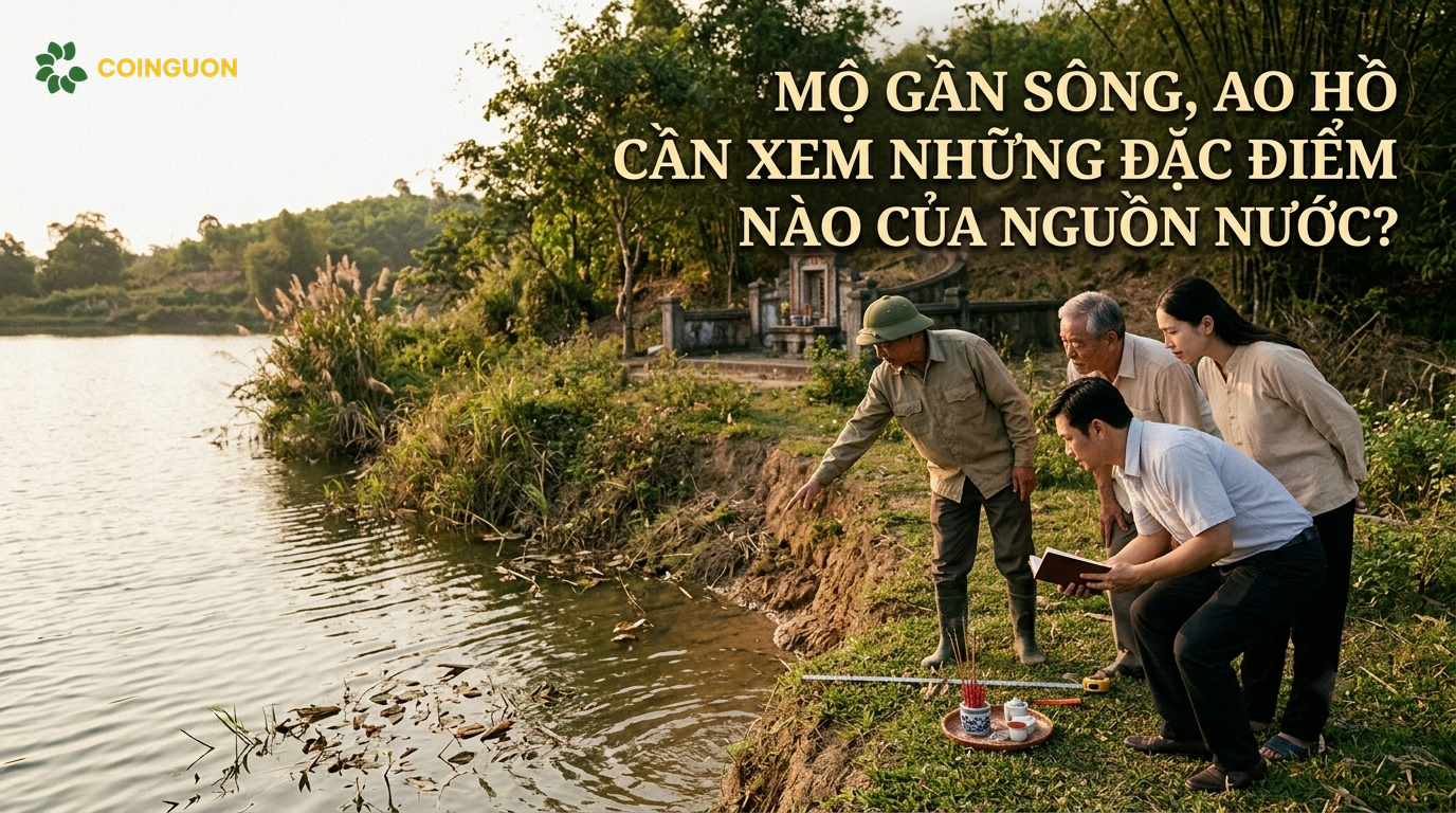 Mộ gần sông, ao hồ cần xem những đặc điểm nào của nguồn nước? - Cội Nguồn ORA