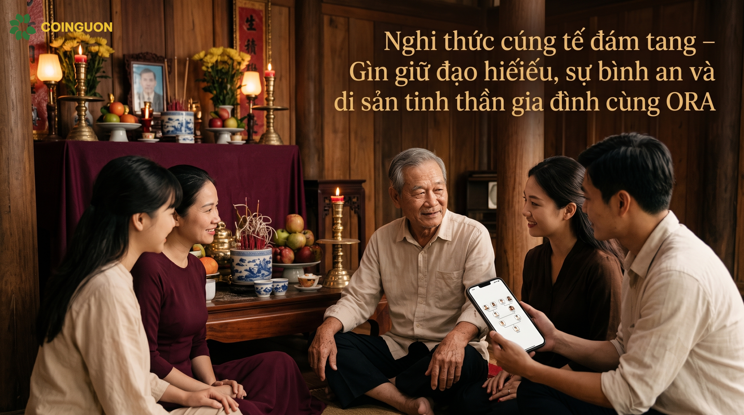 Nghi thức cúng tế đám tang gìn giữ đạo hiếu và di sản tinh thần gia đình cùng ORA - Cội Nguồn