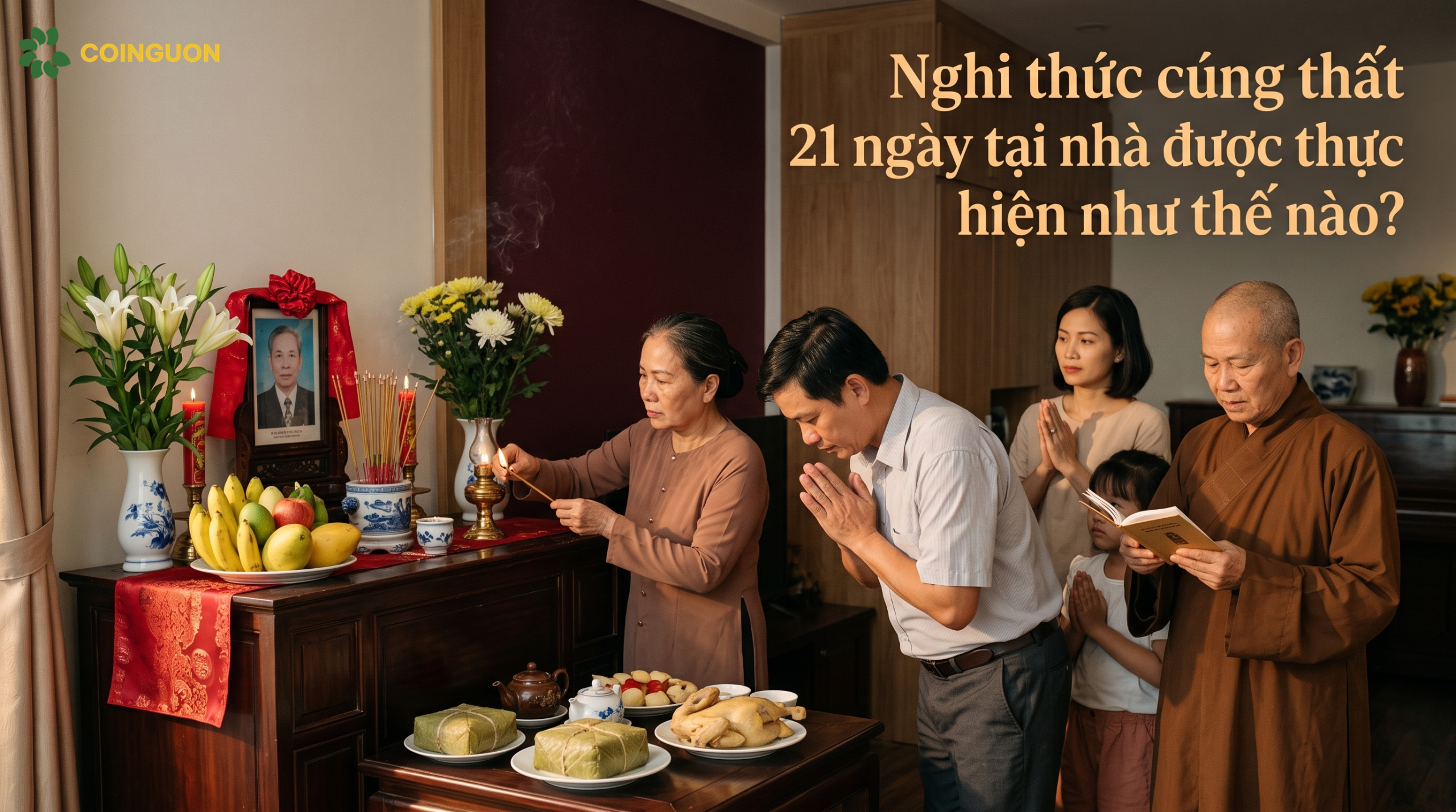 Nghi thức cúng thất 21 ngày tại nhà được thực hiện như thế nào? - Cội Nguồn ORA