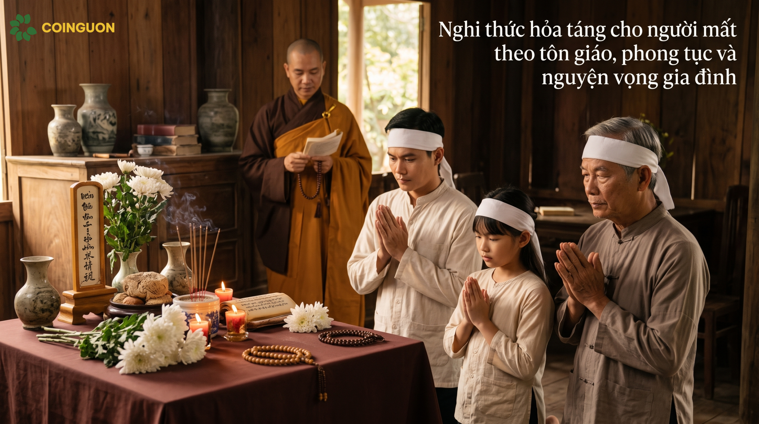 Nghi thức hỏa táng cho người mất theo tôn giáo, phong tục và nguyện vọng gia đình - Cội Nguồn ORA