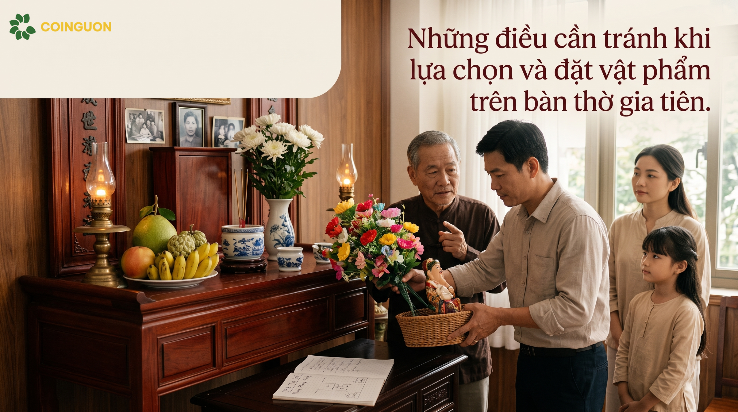 Những điều cần tránh khi lựa chọn và đặt vật phẩm trên bàn thờ gia tiên - Cội Nguồn ORA