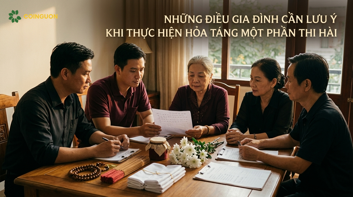 Những điều gia đình cần lưu ý khi thực hiện hỏa táng một phần thi hài - Cội Nguồn ORA