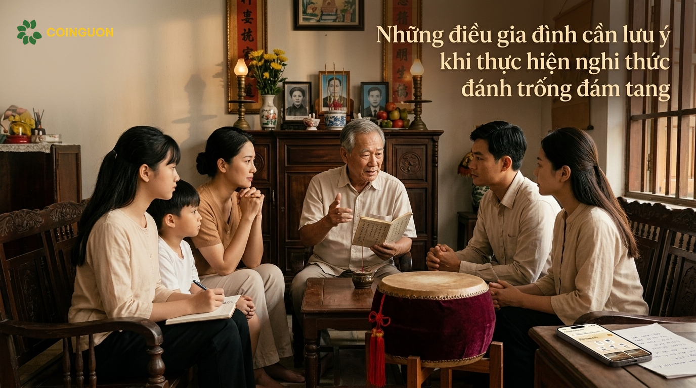 Những điều gia đình cần lưu ý khi thực hiện nghi thức đánh trống đám tang - Cội Nguồn ORA