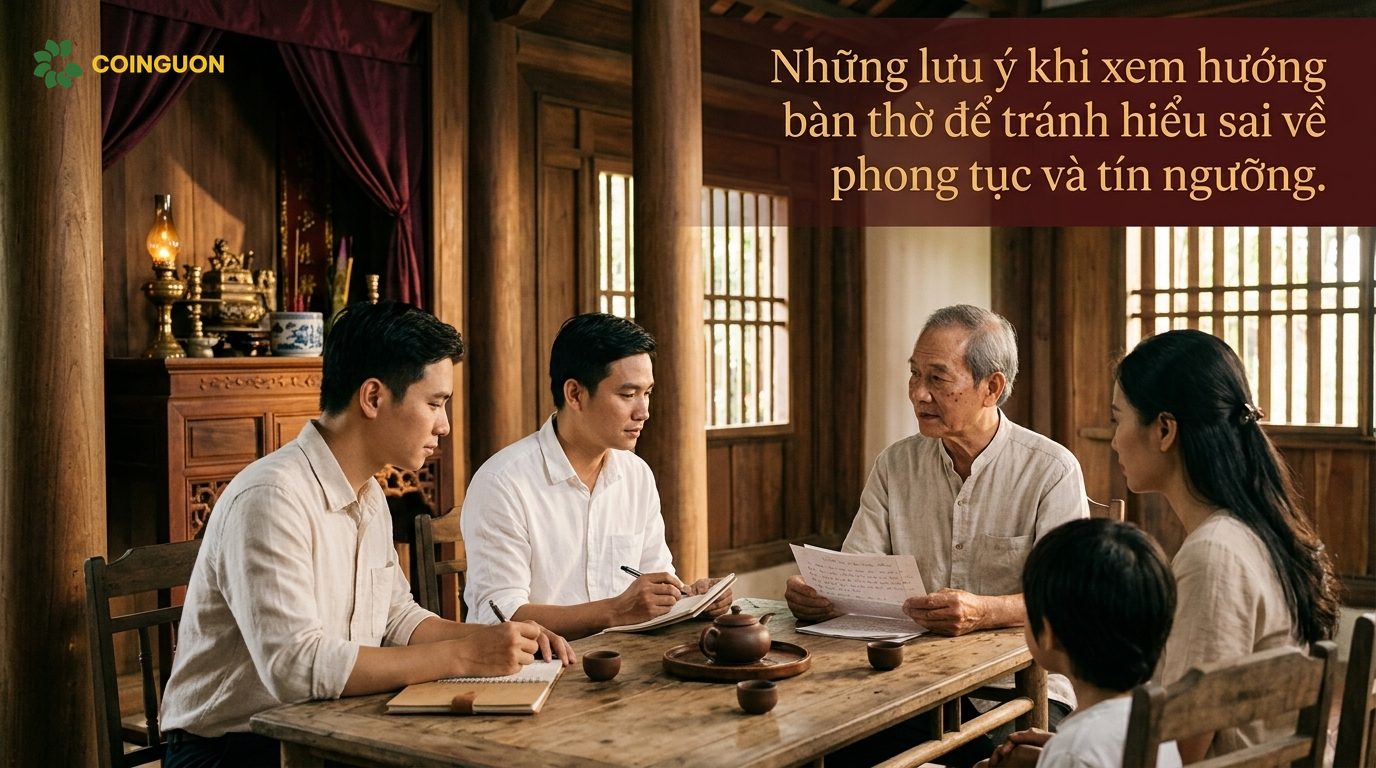 Những lưu ý khi xem hướng bàn thờ để tránh hiểu sai về phong tục và tín ngưỡng - Cội Nguồn ORA
