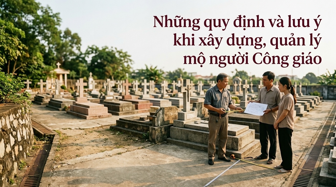 Những quy định và lưu ý khi xây dựng, quản lý mộ người Công giáo - Cội Nguồn ORA