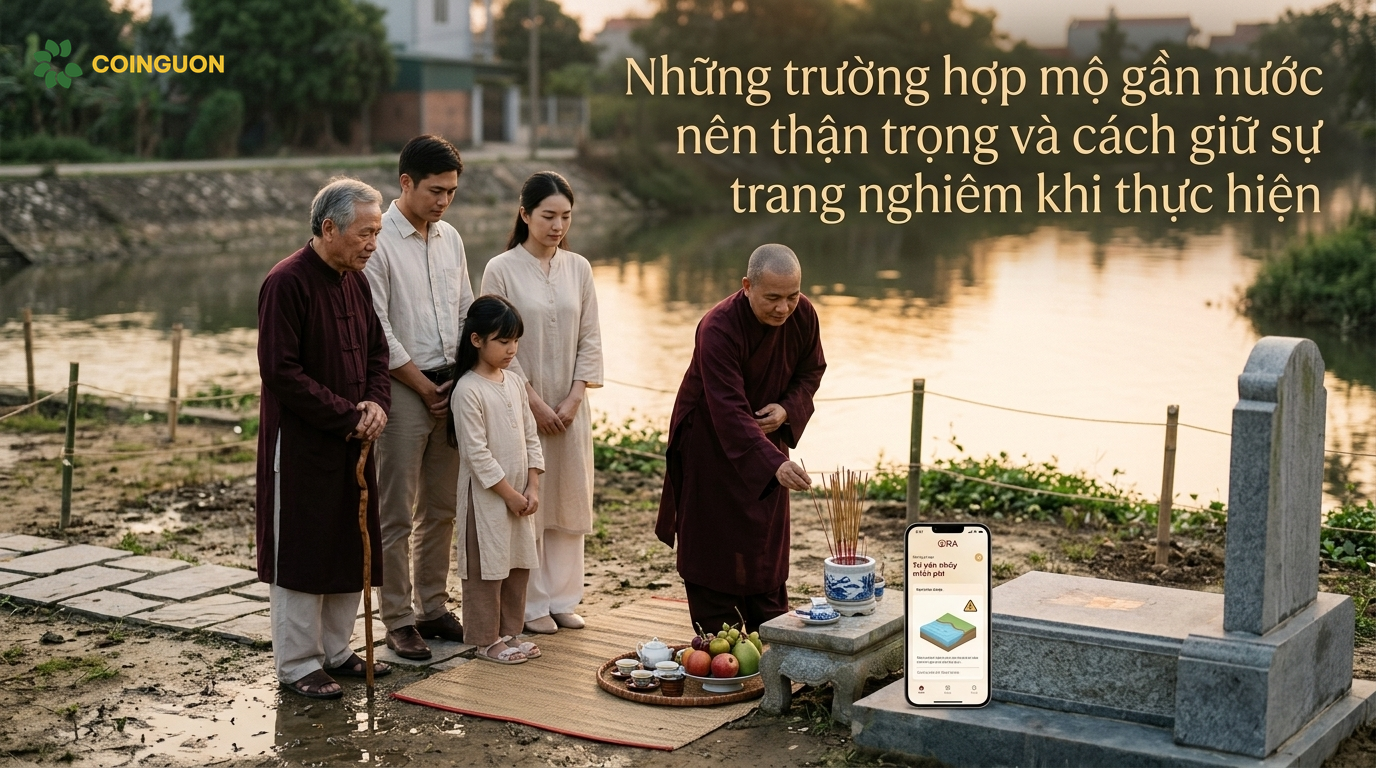 Những trường hợp mộ gần nước nên thận trọng và cách giữ sự trang nghiêm khi thực hiện - Cội Nguồn ORA
