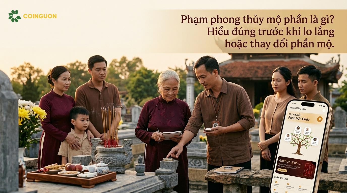 Phạm phong thủy mộ phần là gì? Hiểu đúng trước khi lo lắng hoặc thay đổi phần mộ - Cội Nguồn ORA