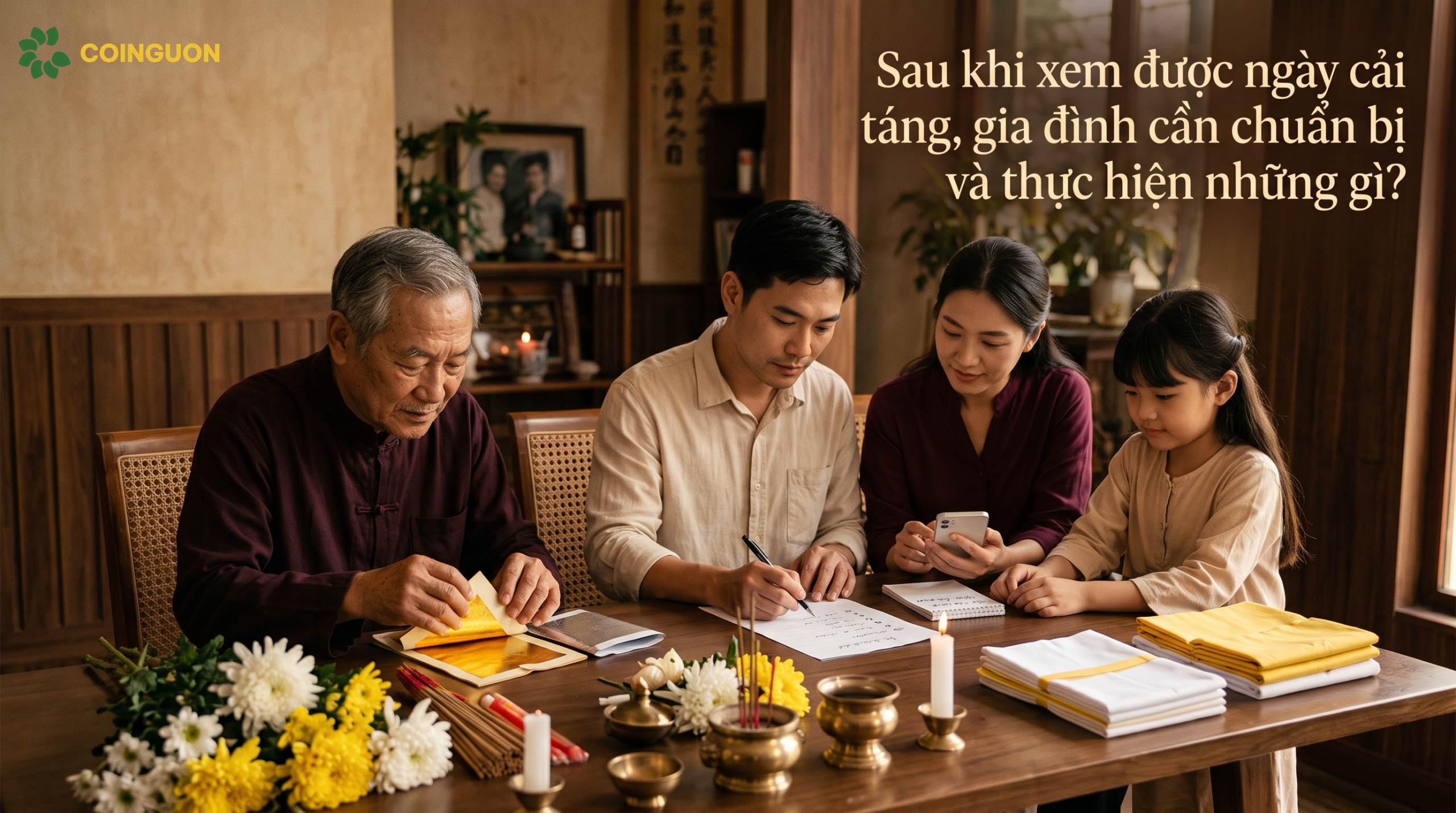 Sau khi xem được ngày cải táng, gia đình cần chuẩn bị và thực hiện những gì? - Cội Nguồn ORA