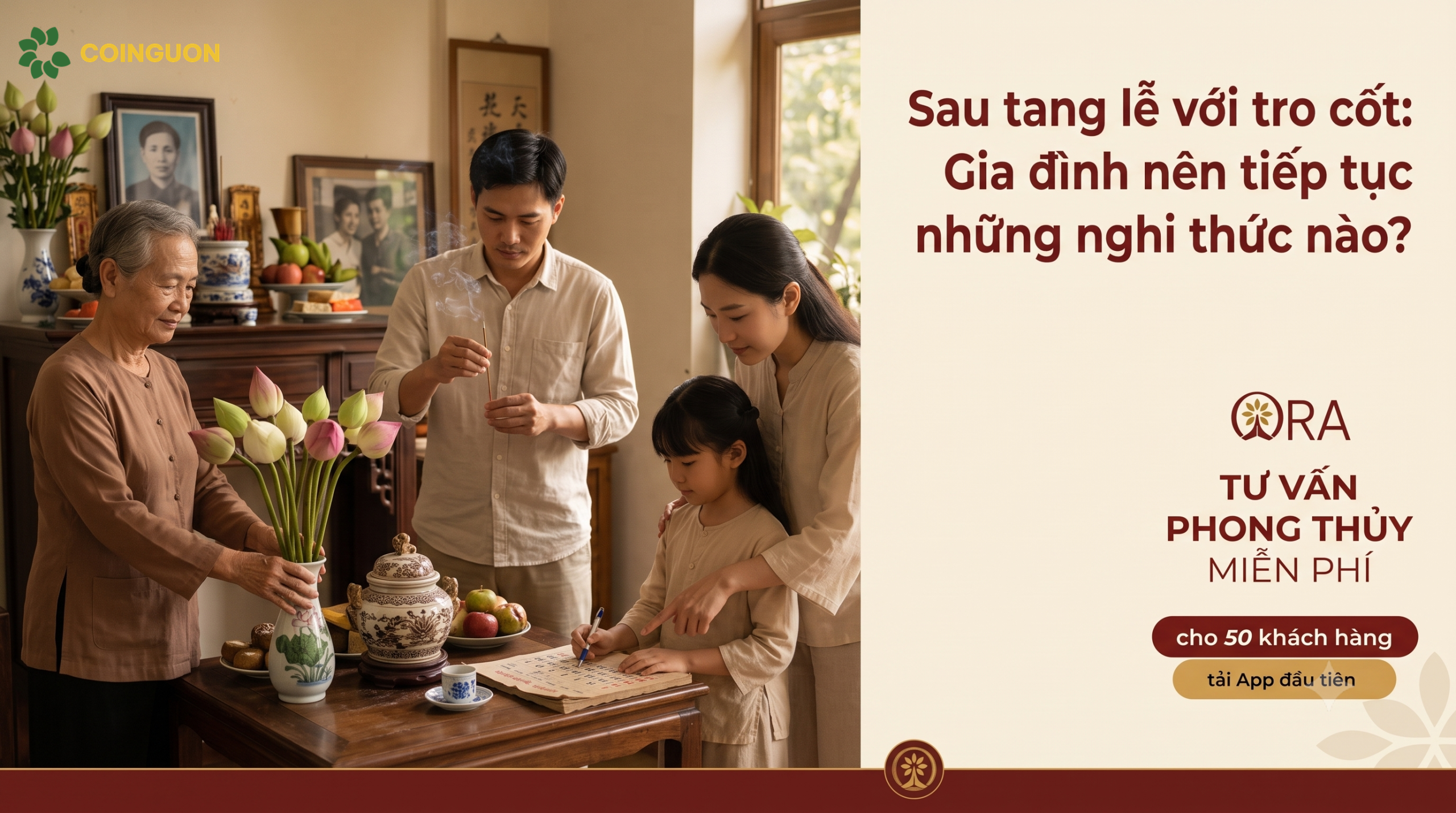 Sau tang lễ với tro cốt: Gia đình nên tiếp tục những nghi thức nào? - Cội Nguồn ORA