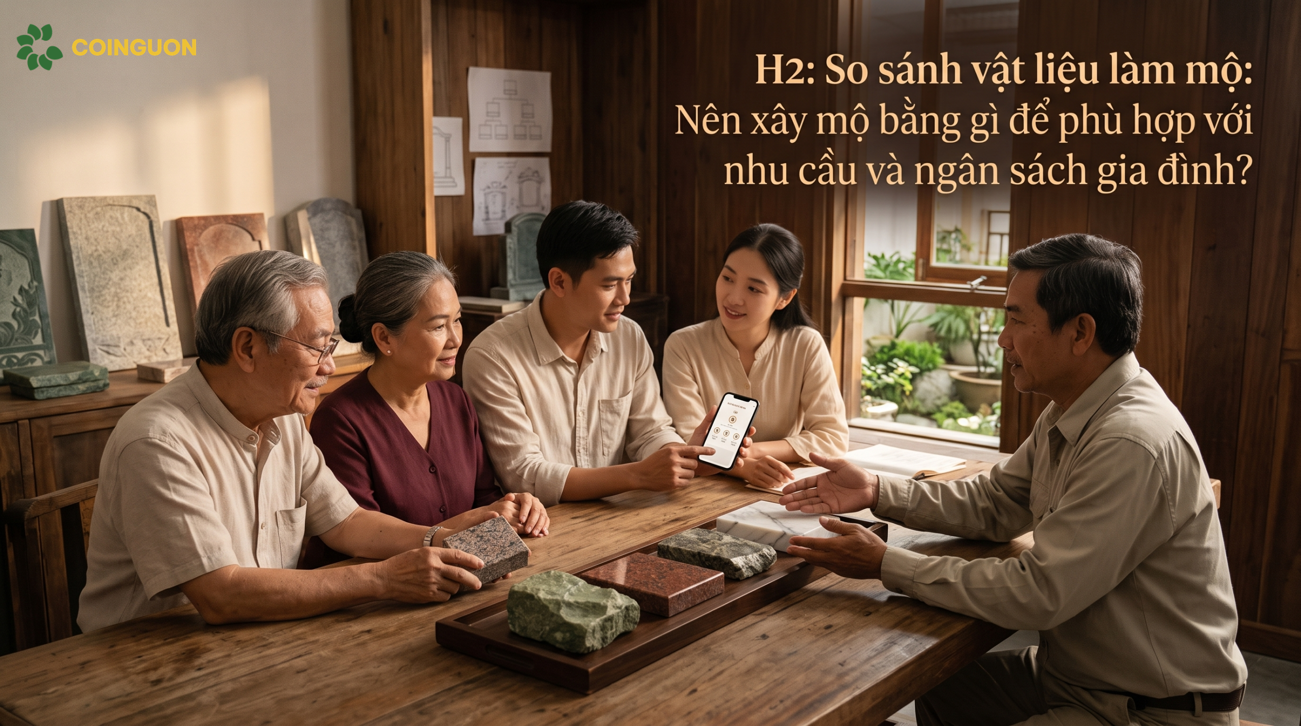 So sánh vật liệu làm mộ: Nên xây mộ bằng gì để phù hợp với nhu cầu và ngân sách gia đình? - Cội Nguồn ORA