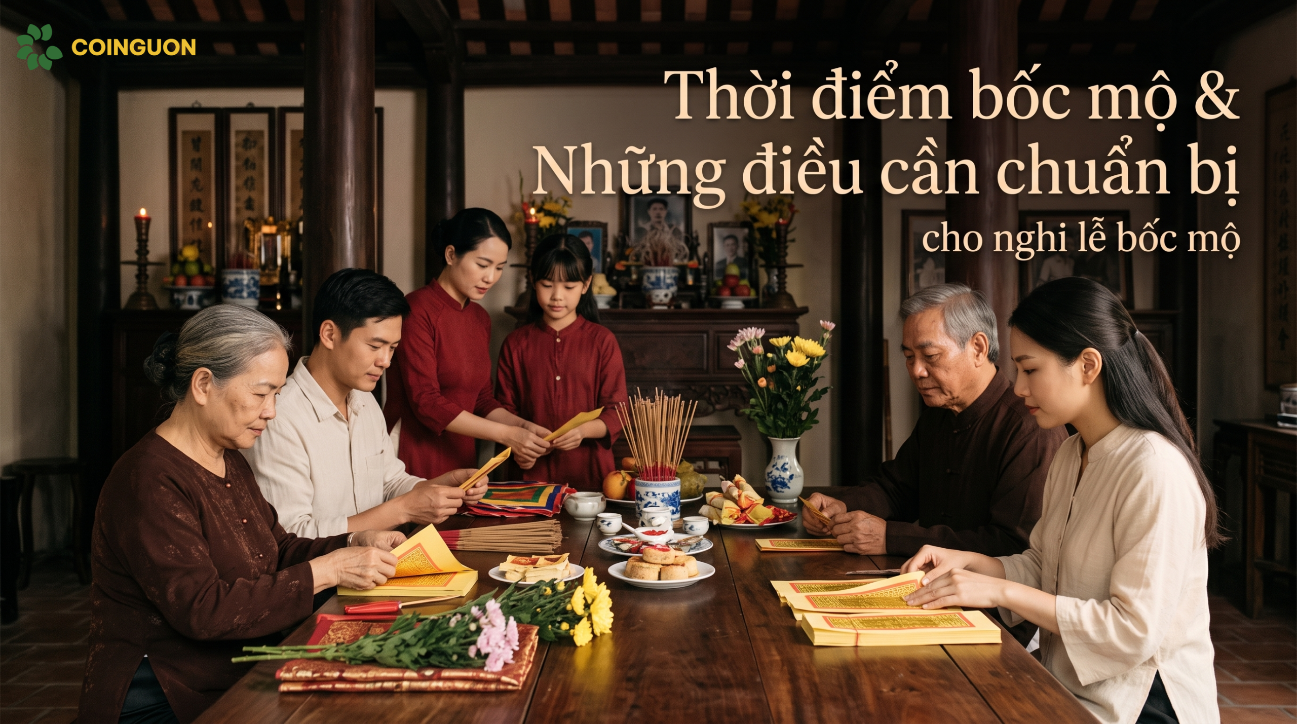 Thời điểm bốc mộ và chuẩn bị trước nghi lễ - Cội Nguồn ORA