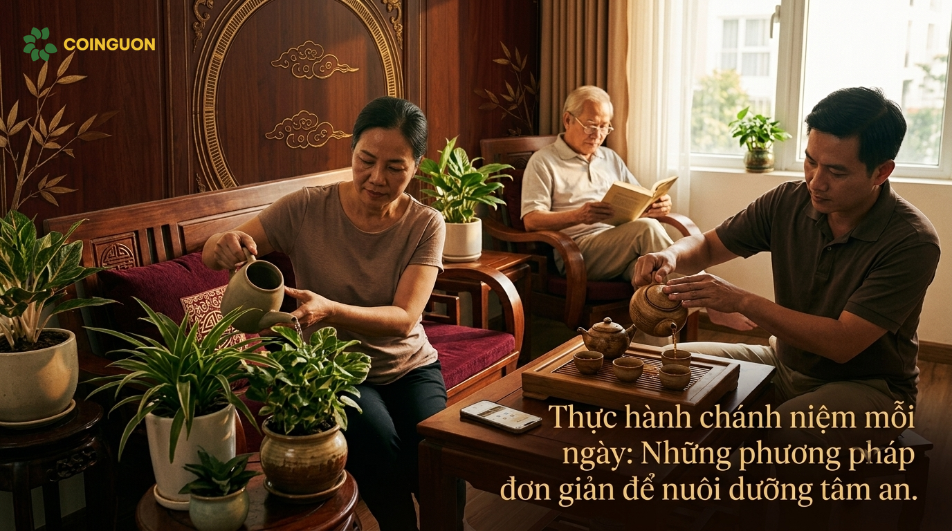 Thực hành chánh niệm mỗi ngày: Những phương pháp đơn giản để nuôi dưỡng tâm an - Cội Nguồn ORA