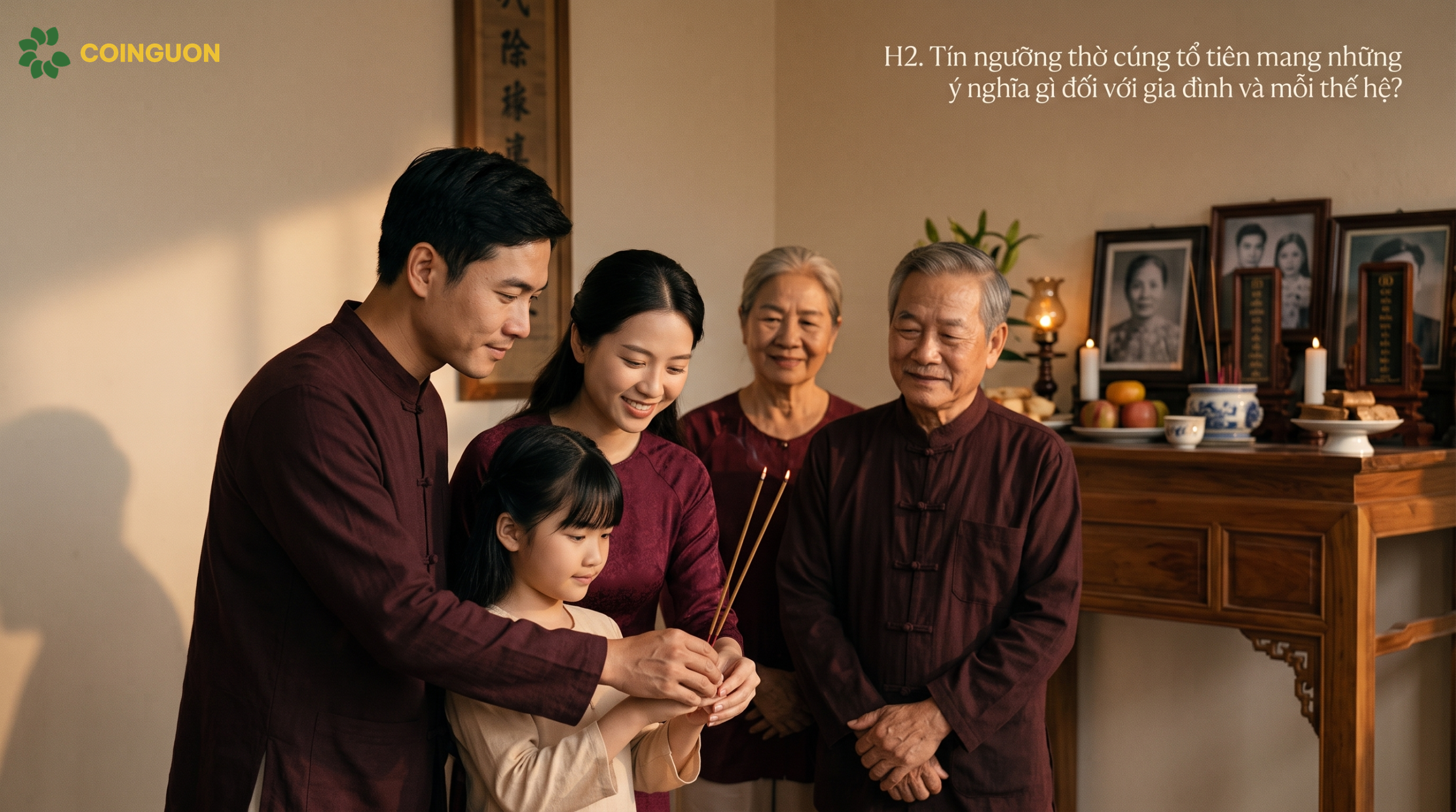 Tín ngưỡng thờ cúng tổ tiên mang những ý nghĩa gì đối với gia đình và mỗi thế hệ? - Cội Nguồn ORA