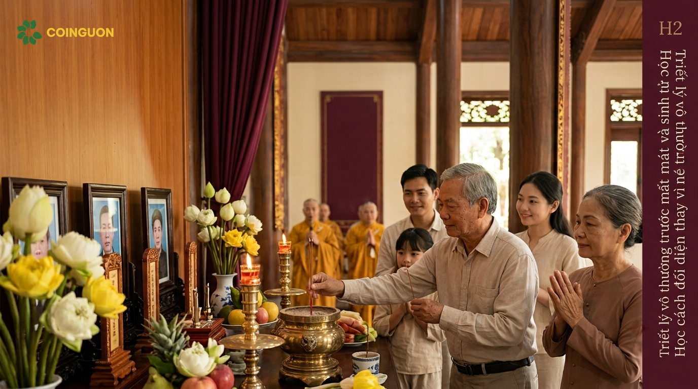 Triết lý vô thường trước mất mát và sinh tử: Học cách đối diện thay vì né tránh - Cội Nguồn ORA