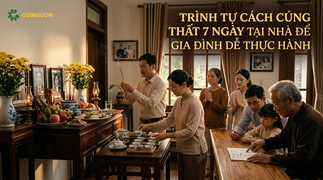 Trình tự cách cúng thất 7 ngày tại nhà để gia đình dễ thực hành - Cội Nguồn ORA